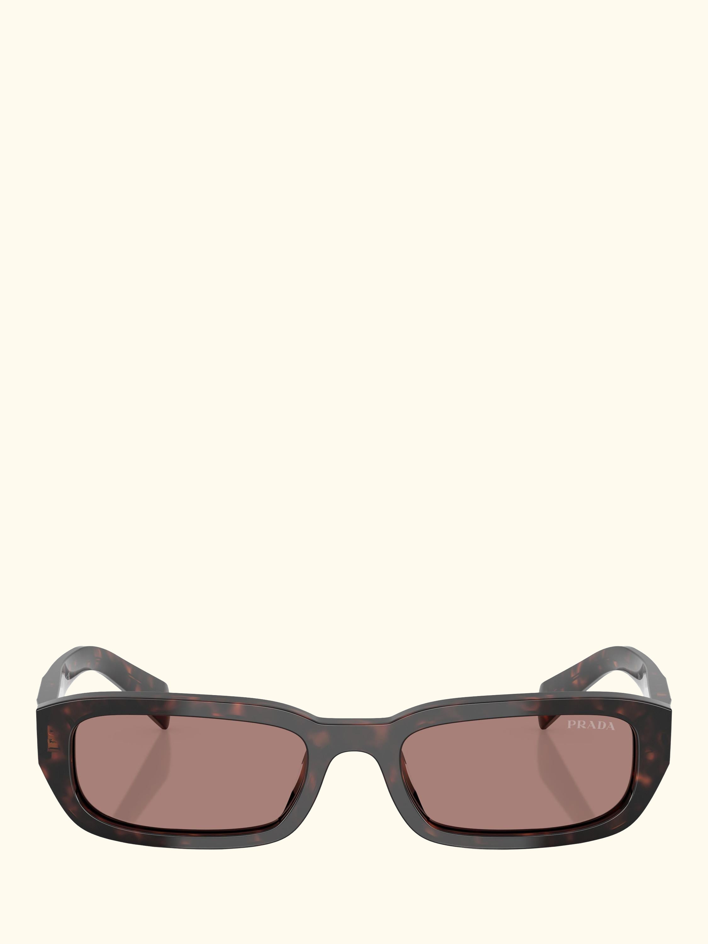PR B06S Women's Rectangular Sunglasses, Root Tortoise/Brown