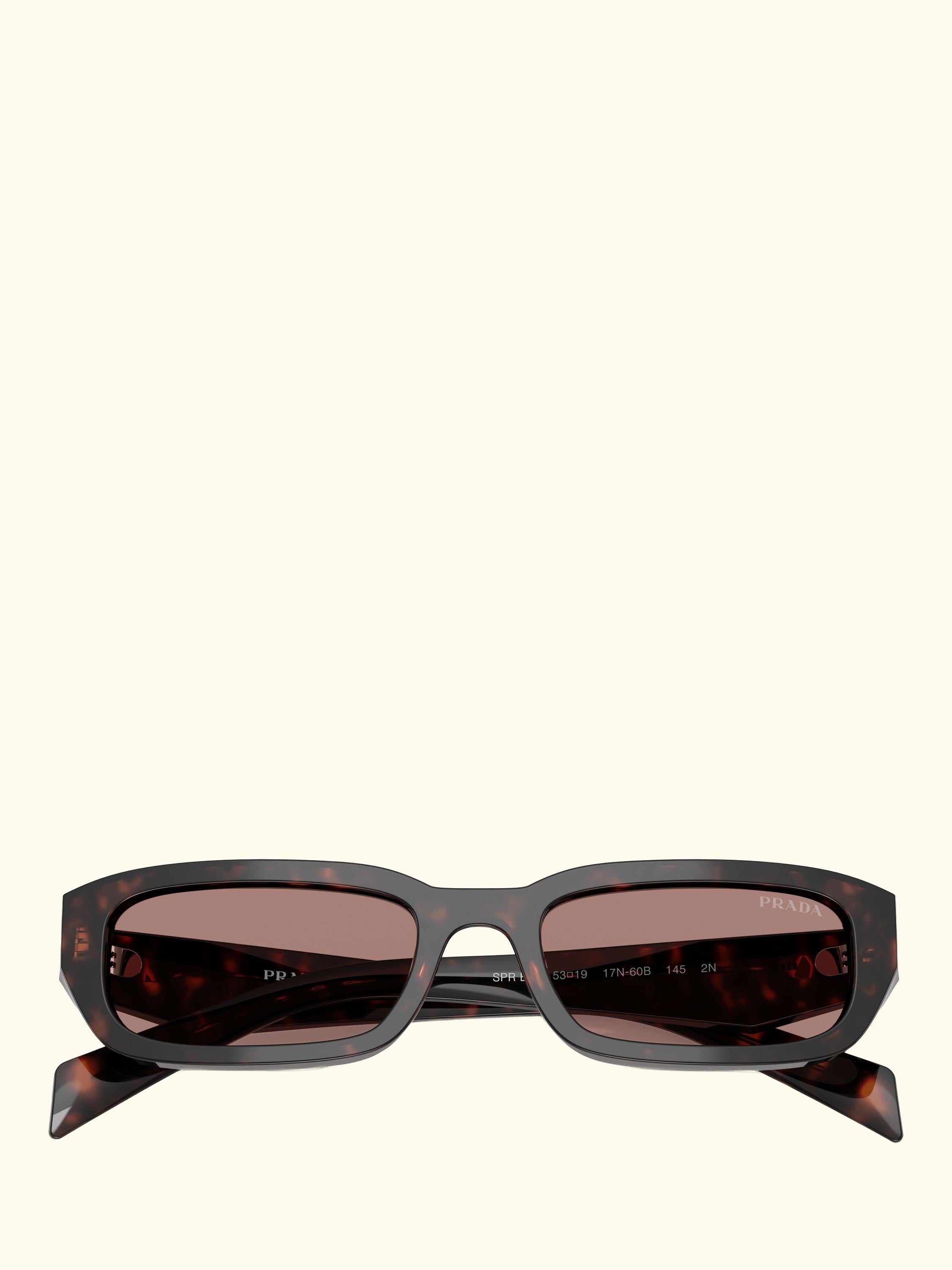 PR B06S Women's Rectangular Sunglasses, Root Tortoise/Brown