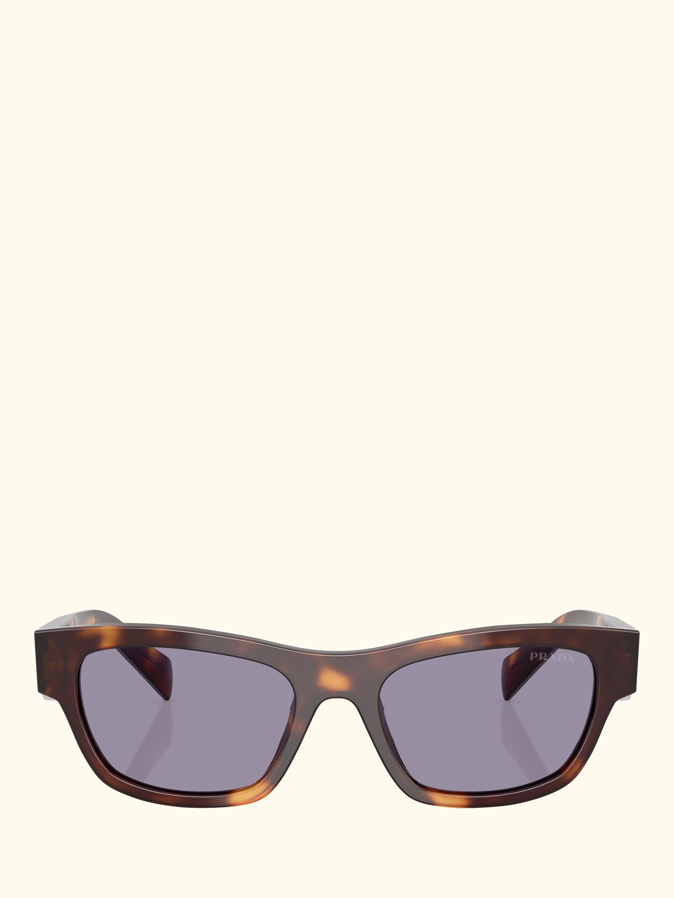 PR B09S Women's Oval Sunglasses, Classic Tortoise/Purple
