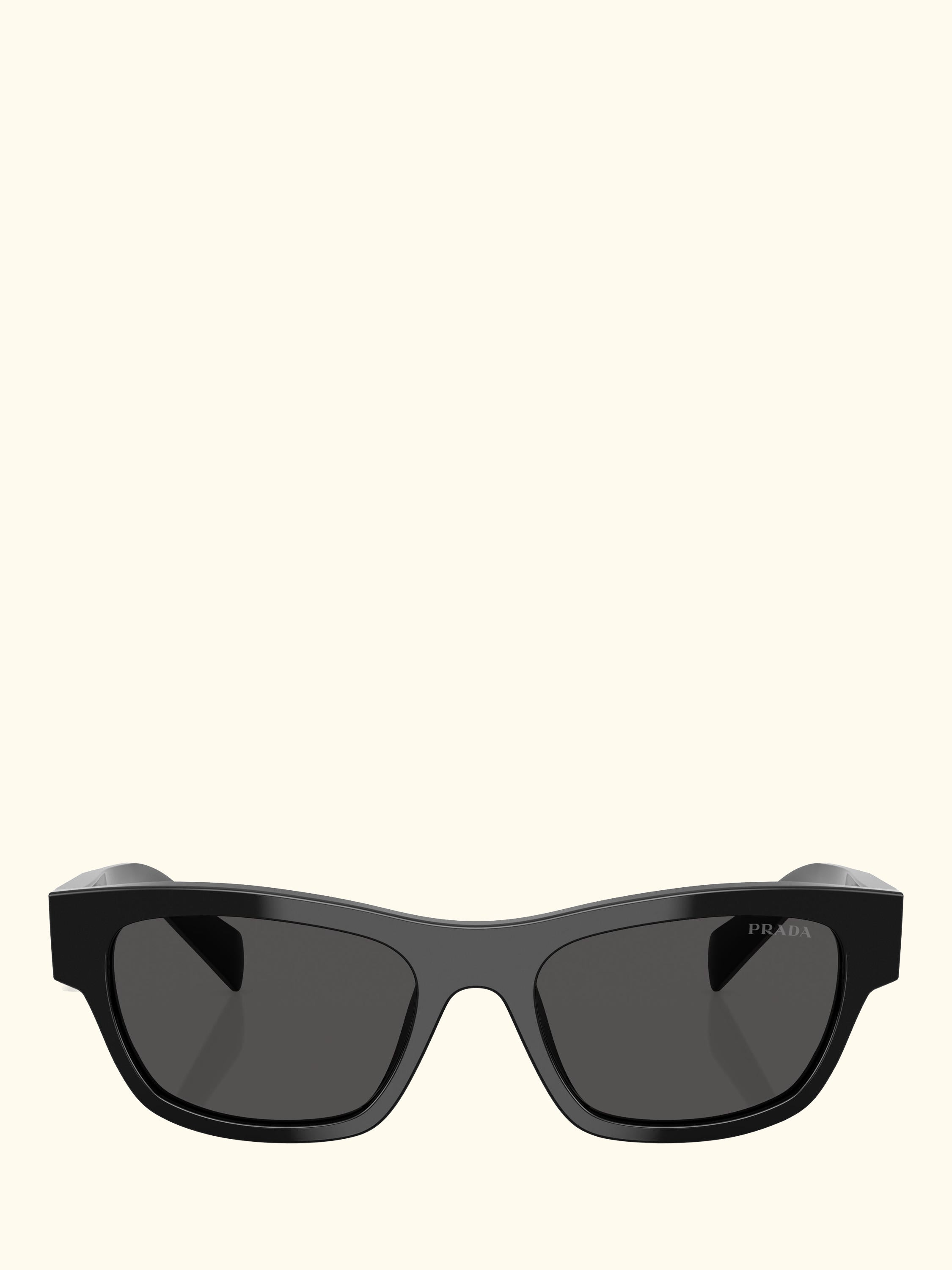 PR B09S Women's Oval Sunglasses, Black/Grey