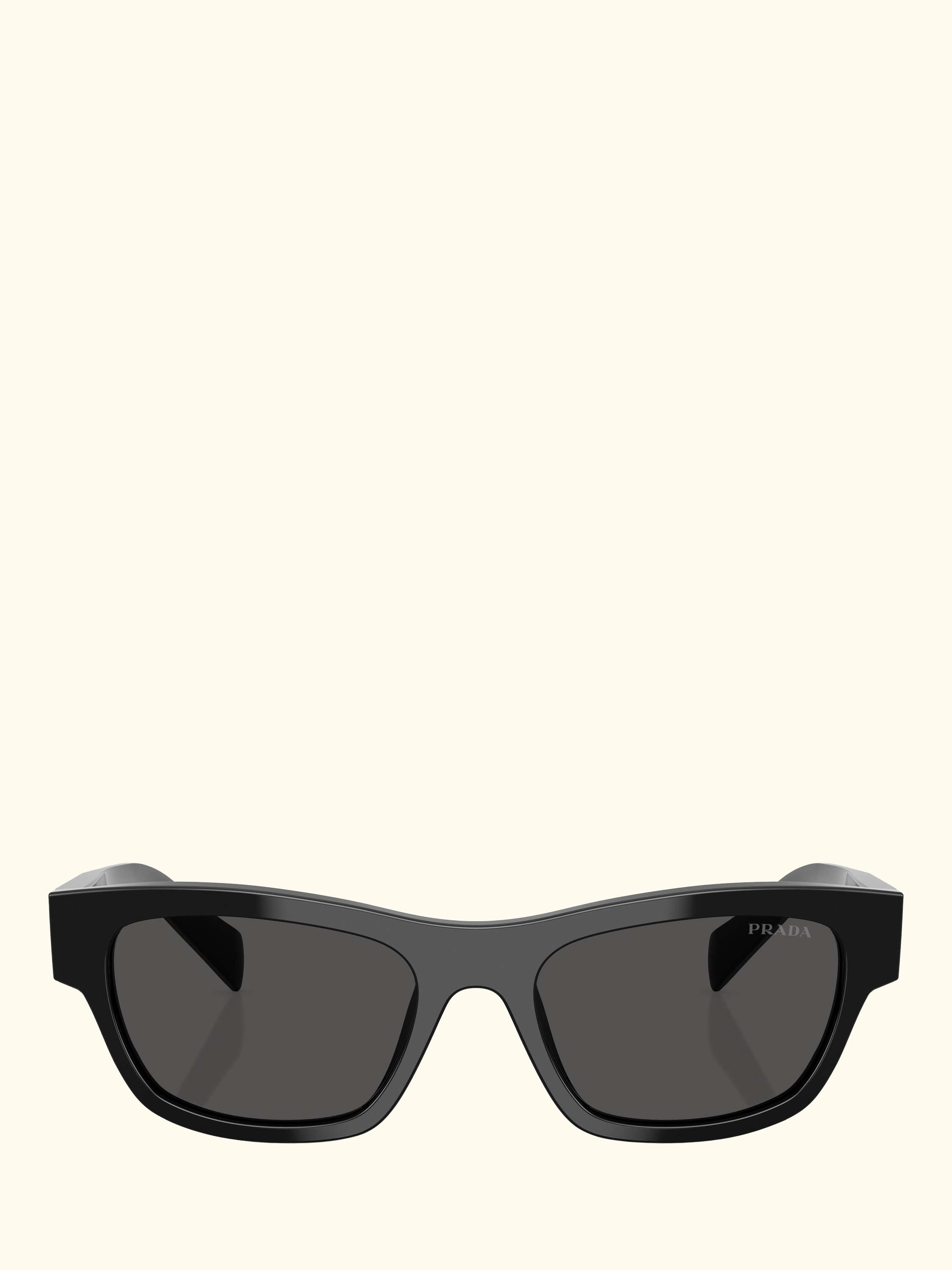 PR B09S Women's Oval Sunglasses, Black/Grey