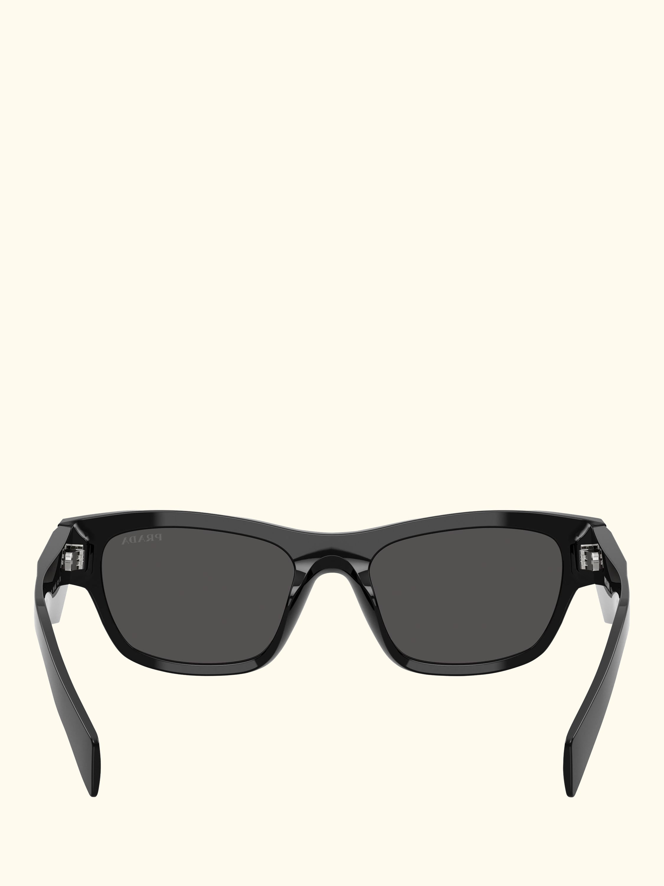 PR B09S Women's Oval Sunglasses, Black/Grey