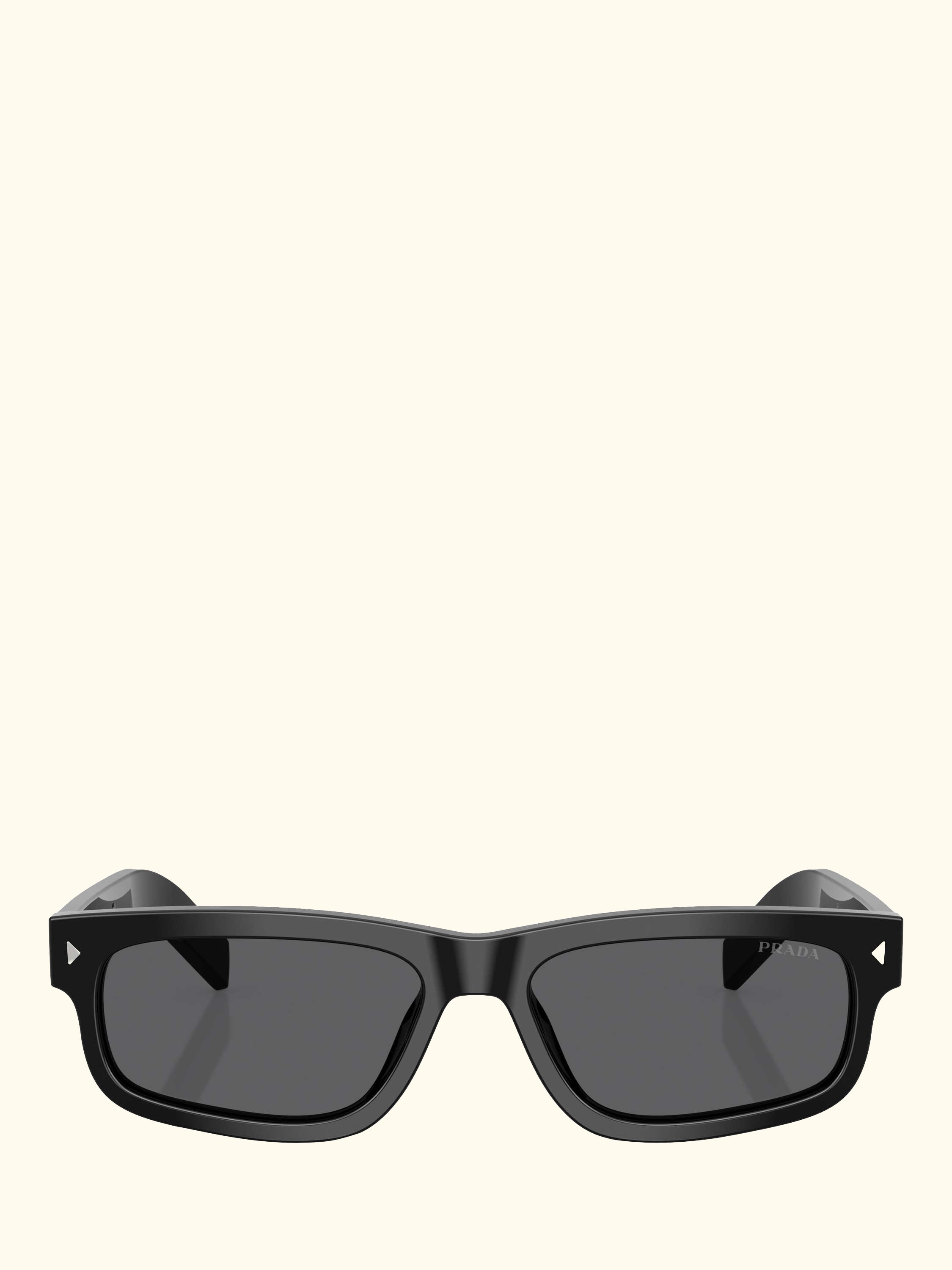 PR B11S Men's Rectangular Sunglasses, Black/Grey