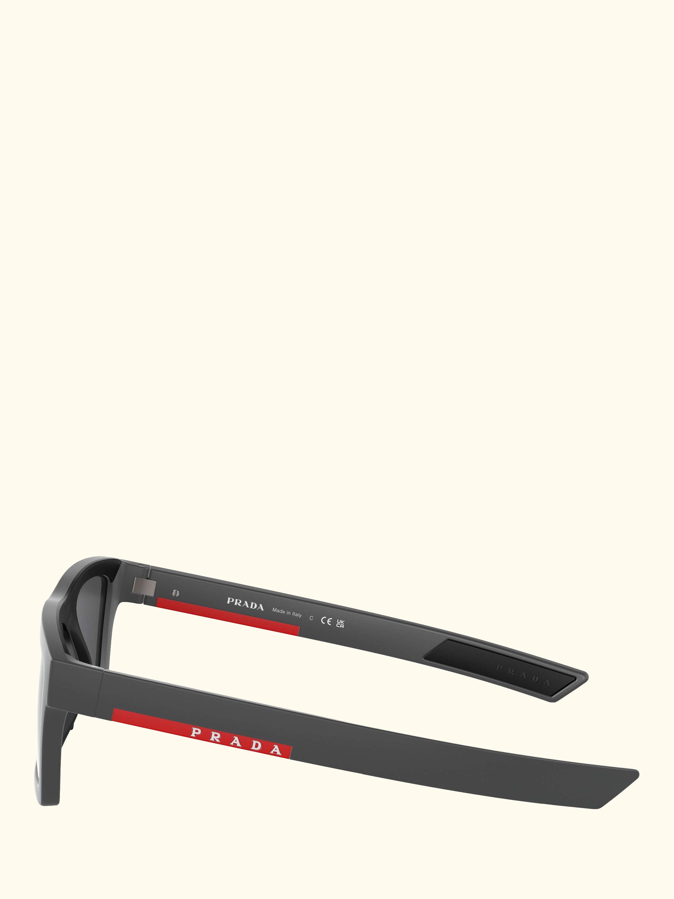 PS02ZSU Men's Rectangular Sunglasses, Grey
