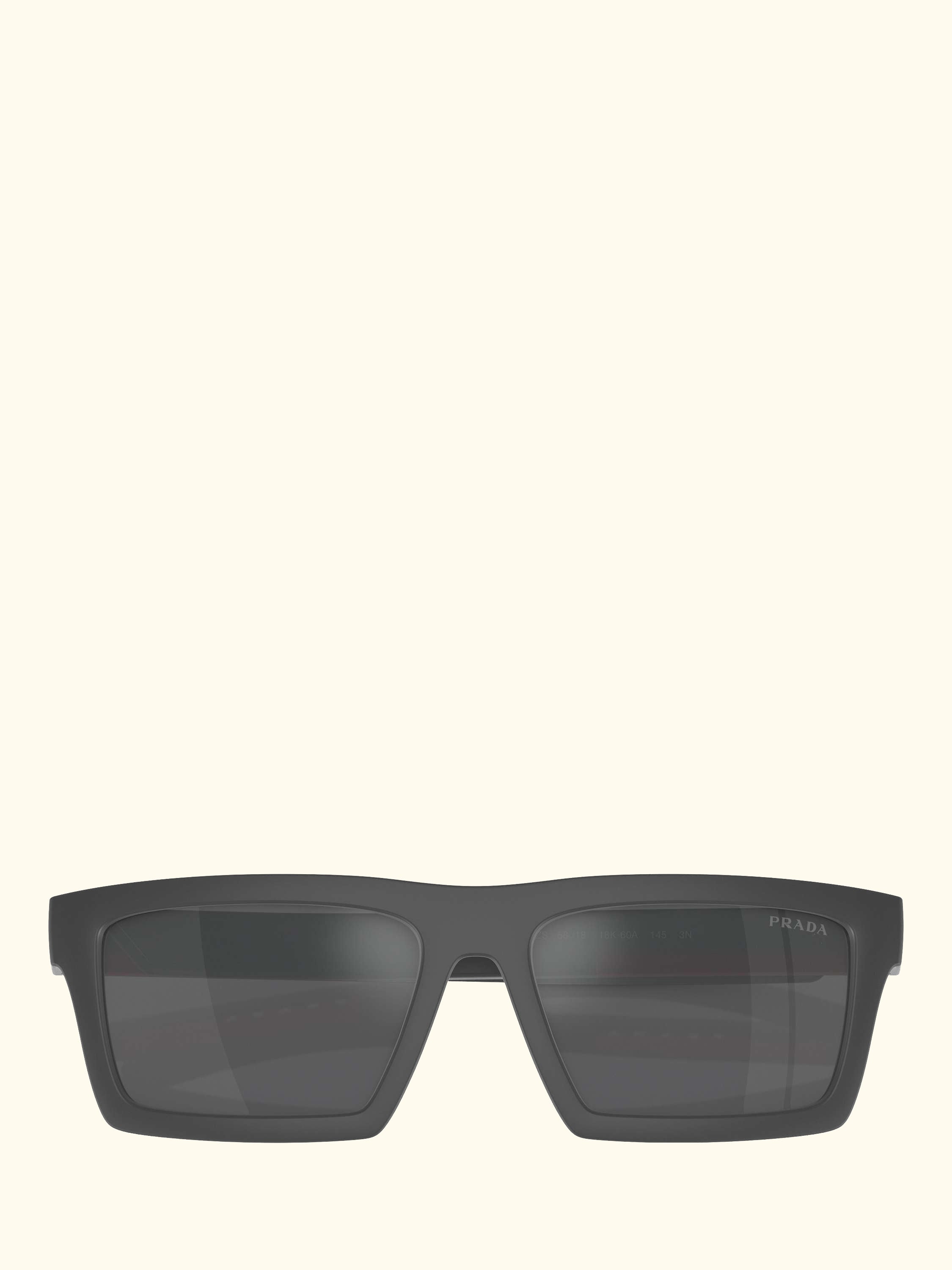 PS02ZSU Men's Rectangular Sunglasses, Grey