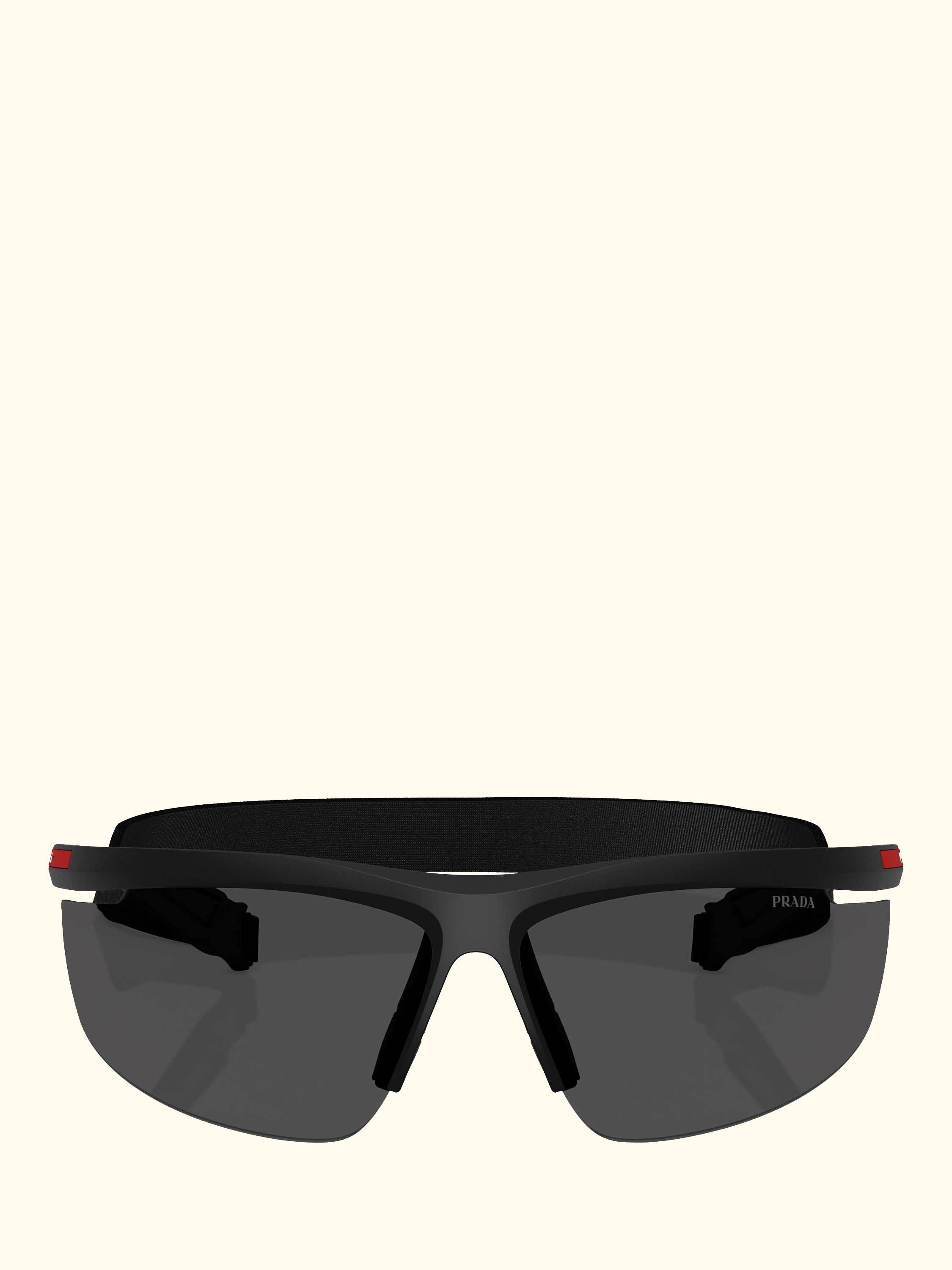 PS A02S Men's Wrap Sunglasses, Nero Opaco