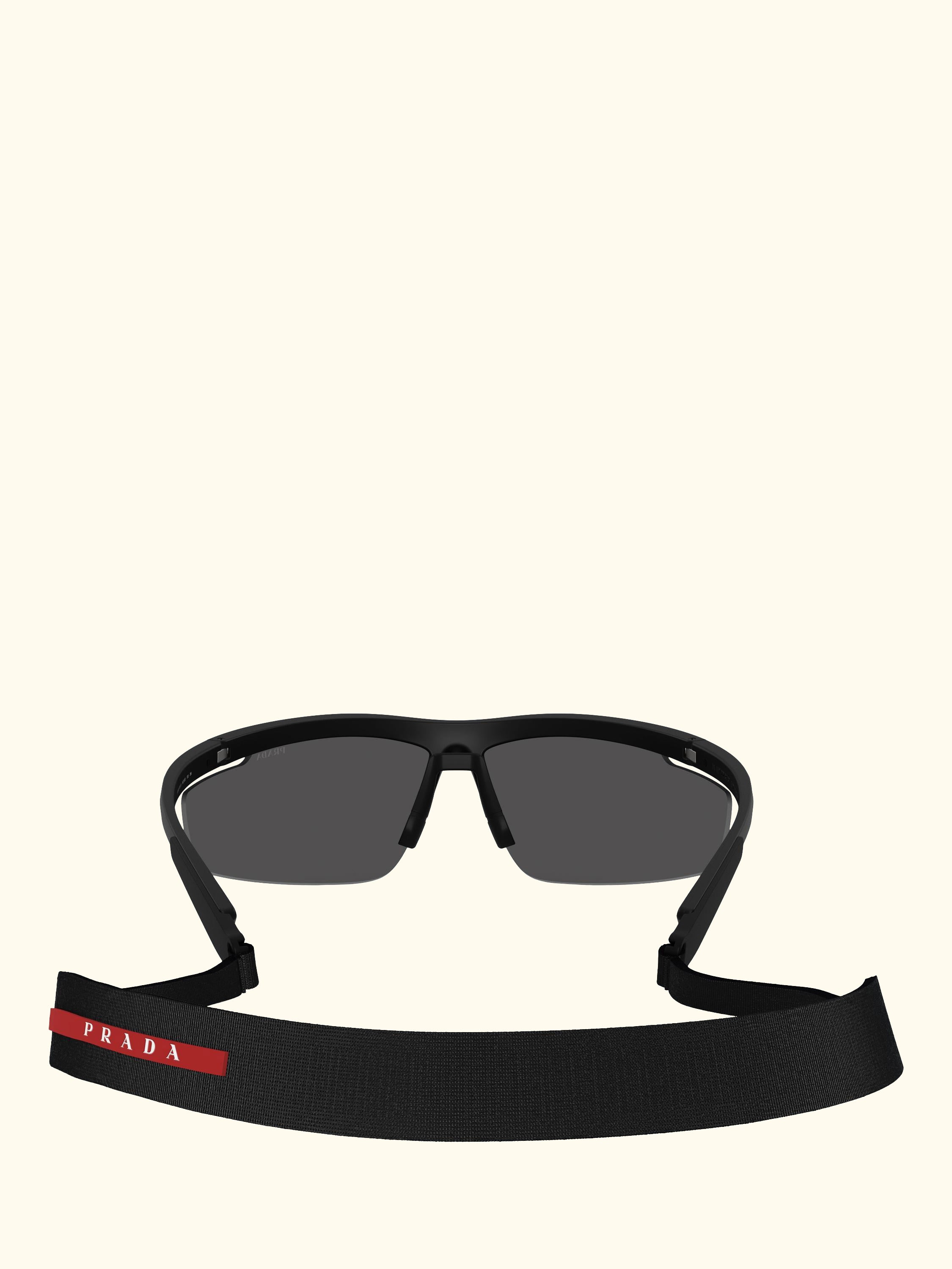 PS A02S Men's Wrap Sunglasses, Nero Opaco