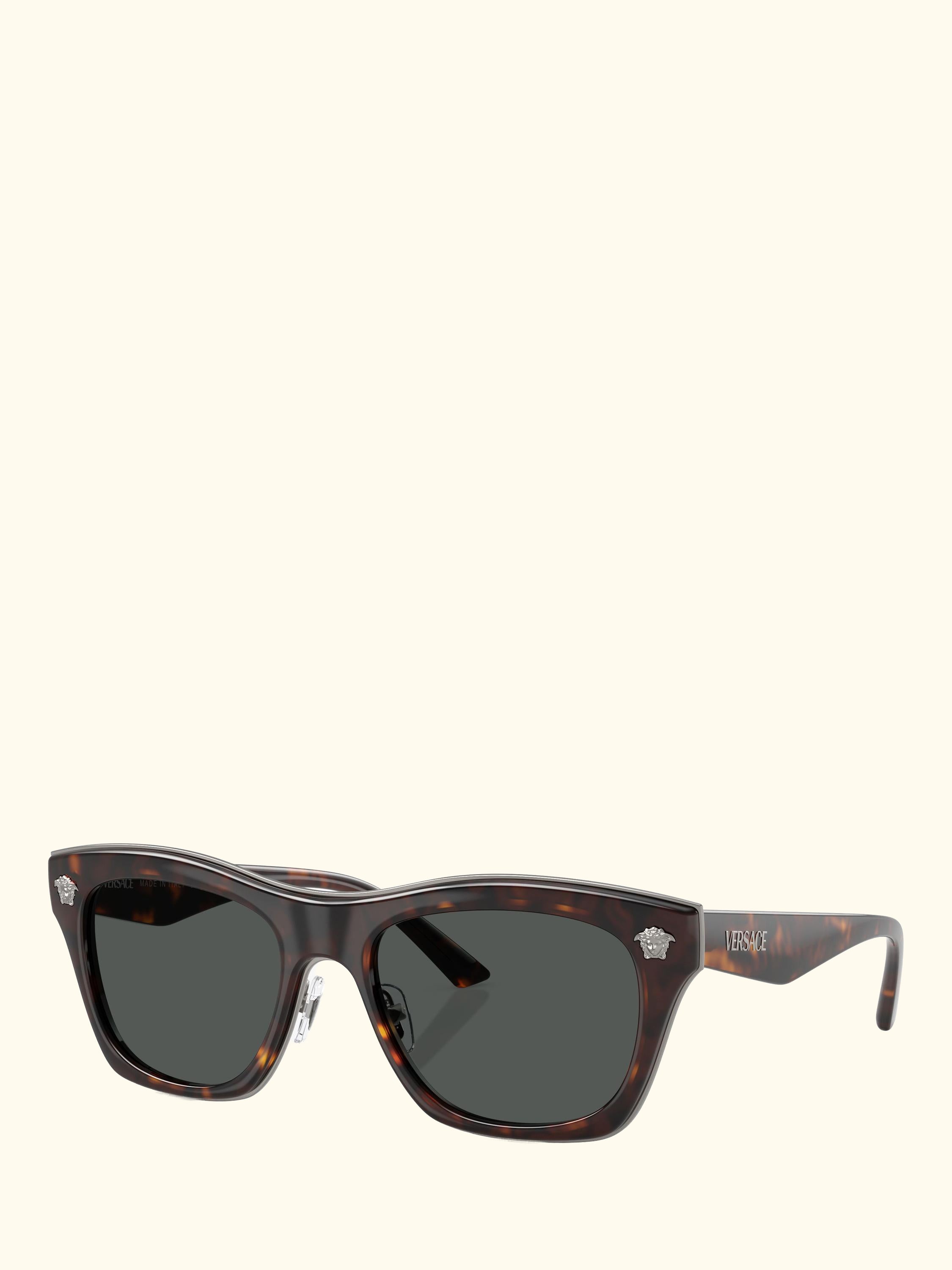VE2272 Men's Rectangular Sunglasses, Havana