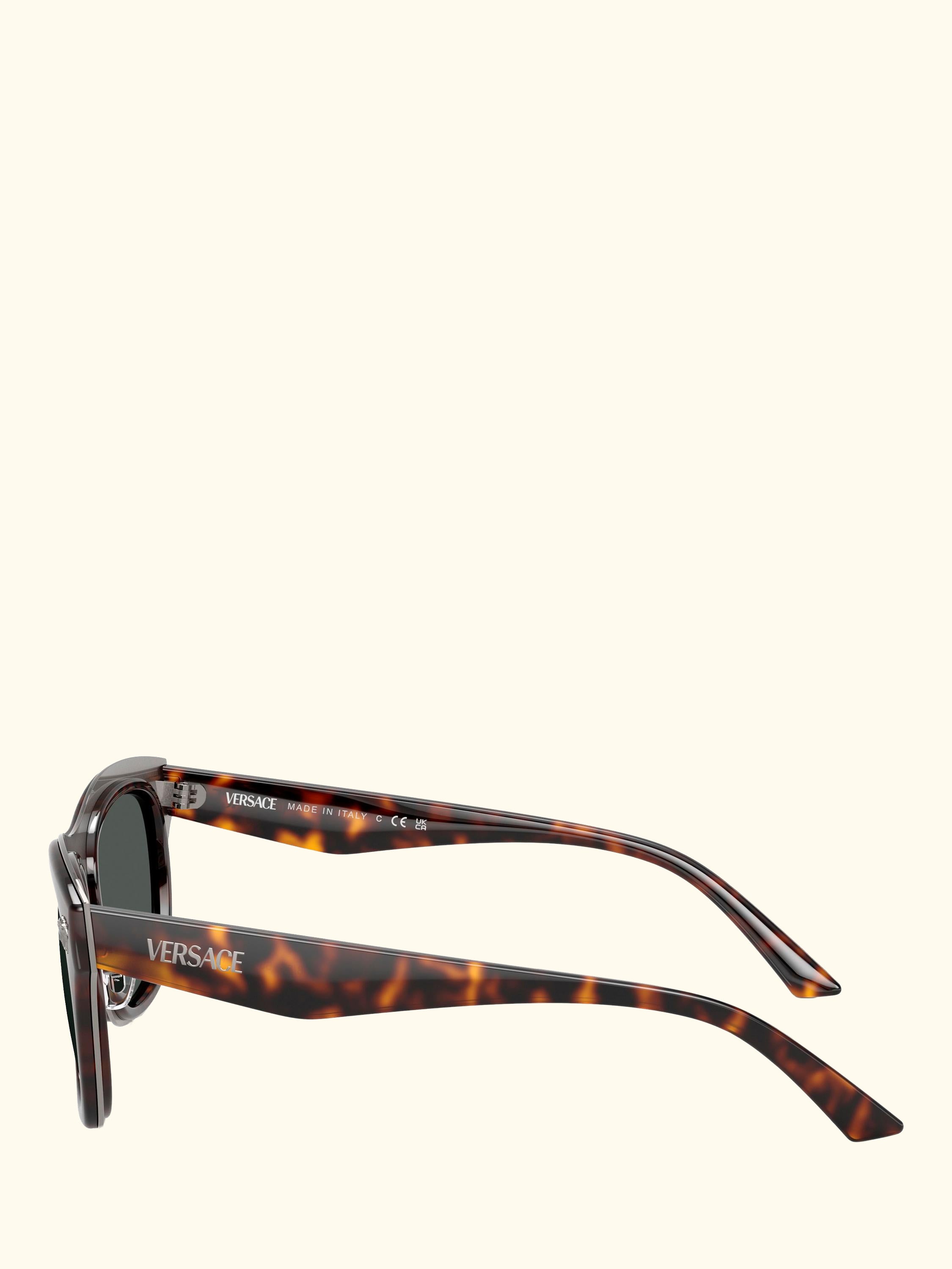 VE2272 Men's Rectangular Sunglasses, Havana