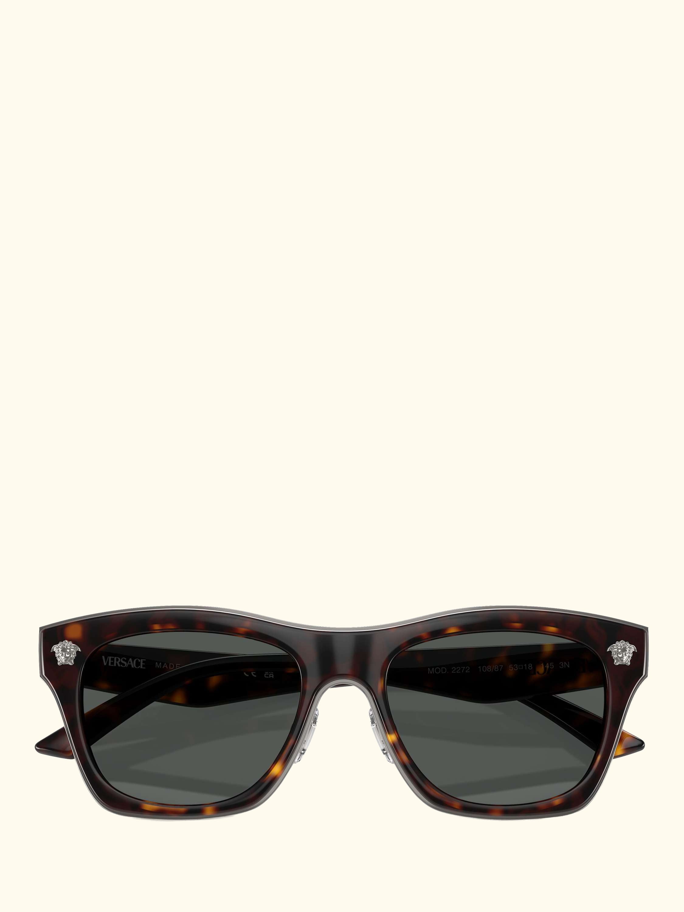 VE2272 Men's Rectangular Sunglasses, Havana