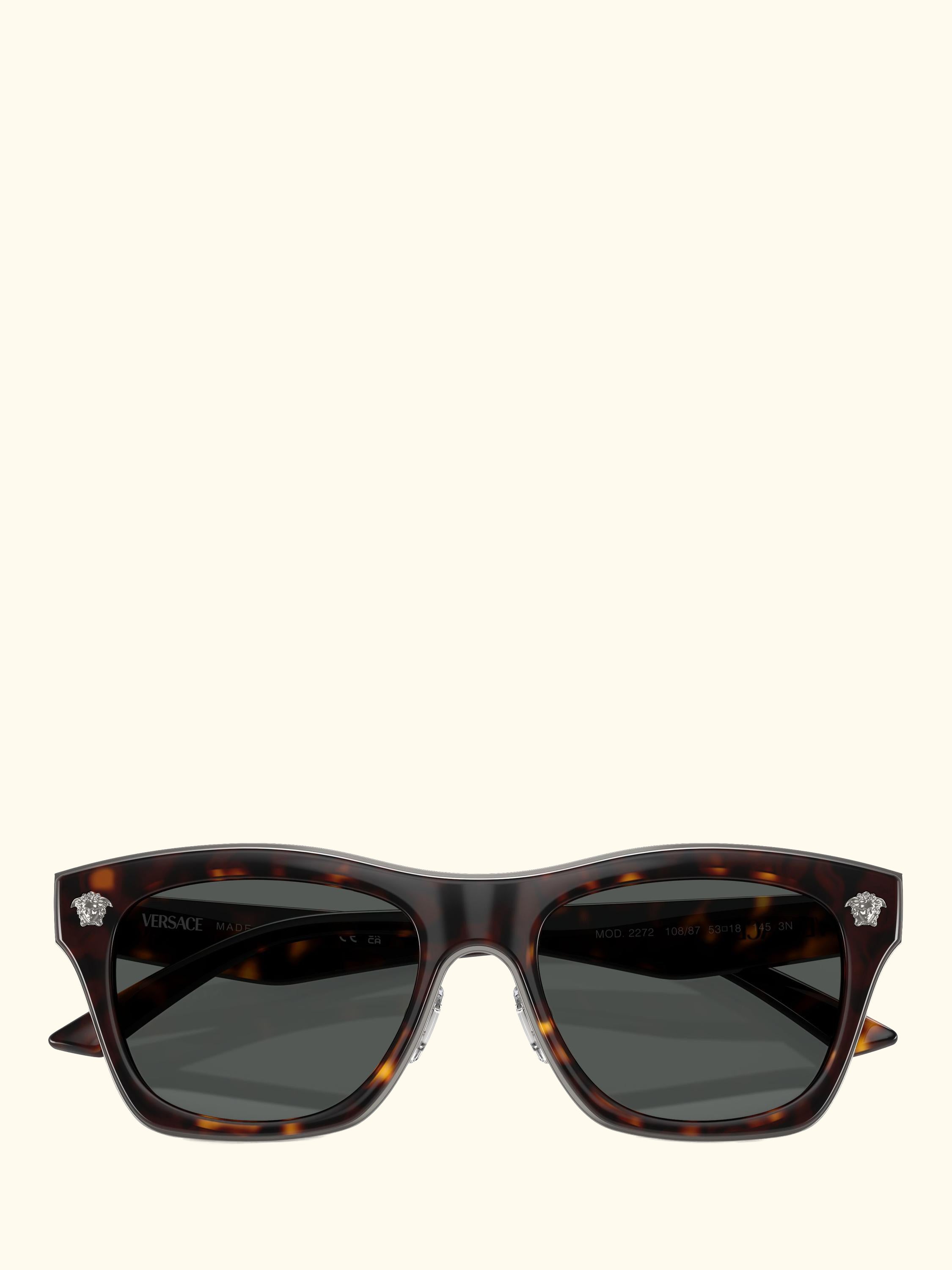 VE2272 Men's Rectangular Sunglasses, Havana