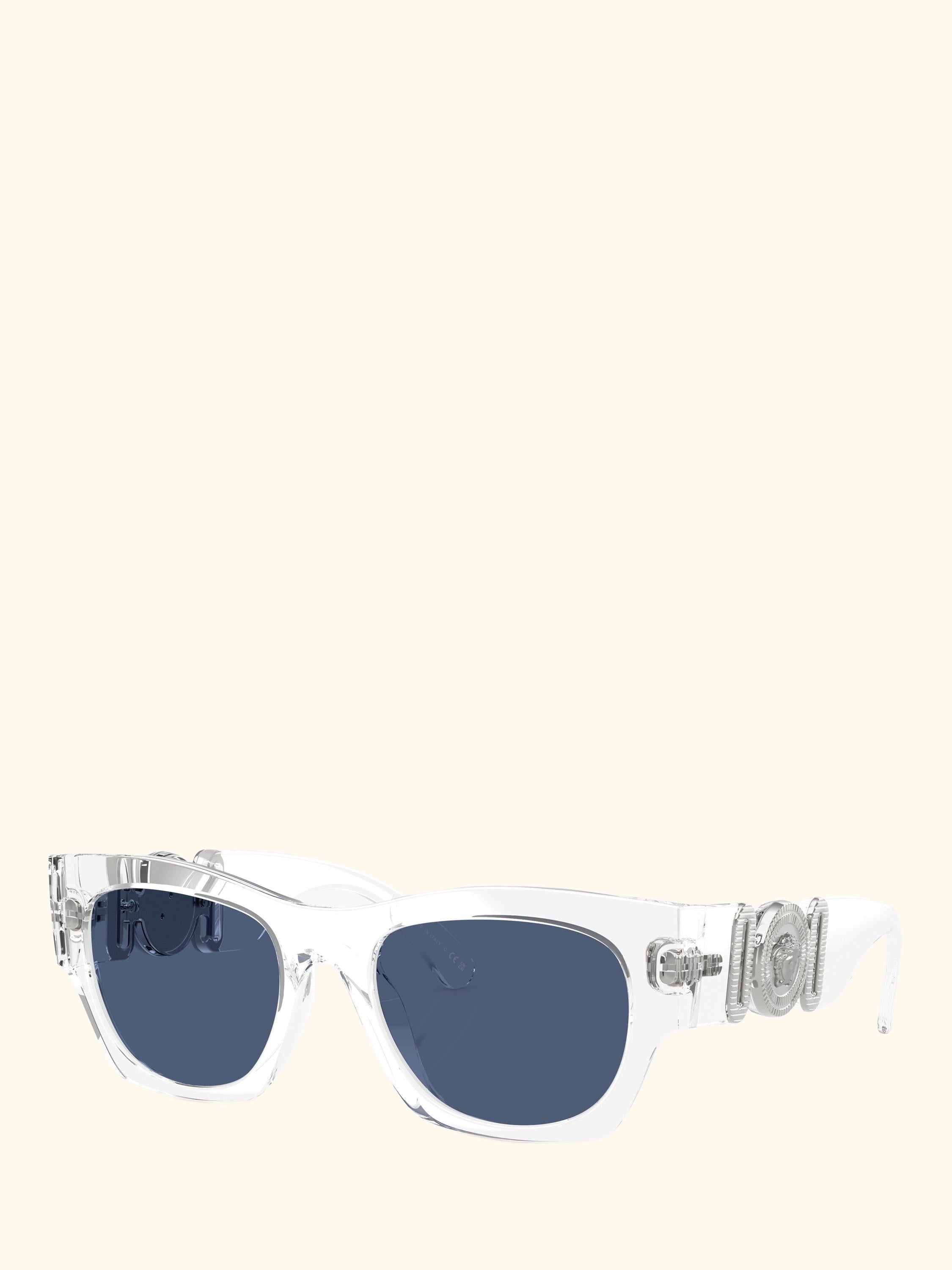 0VE4479U Rectangular Sunglasses, Crystal