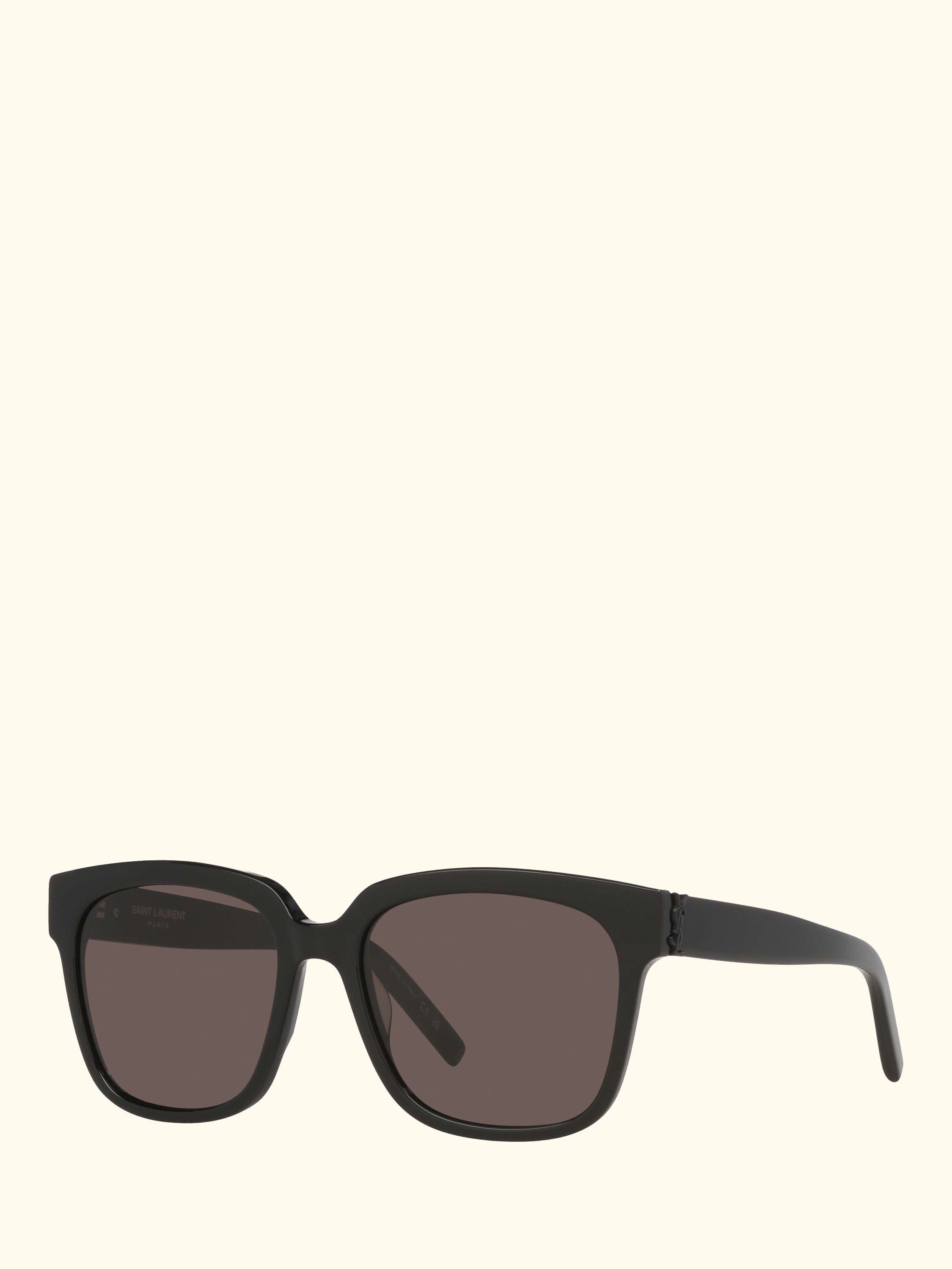 YS000111 Women's Square Sunglasses, Black/Dark Pink