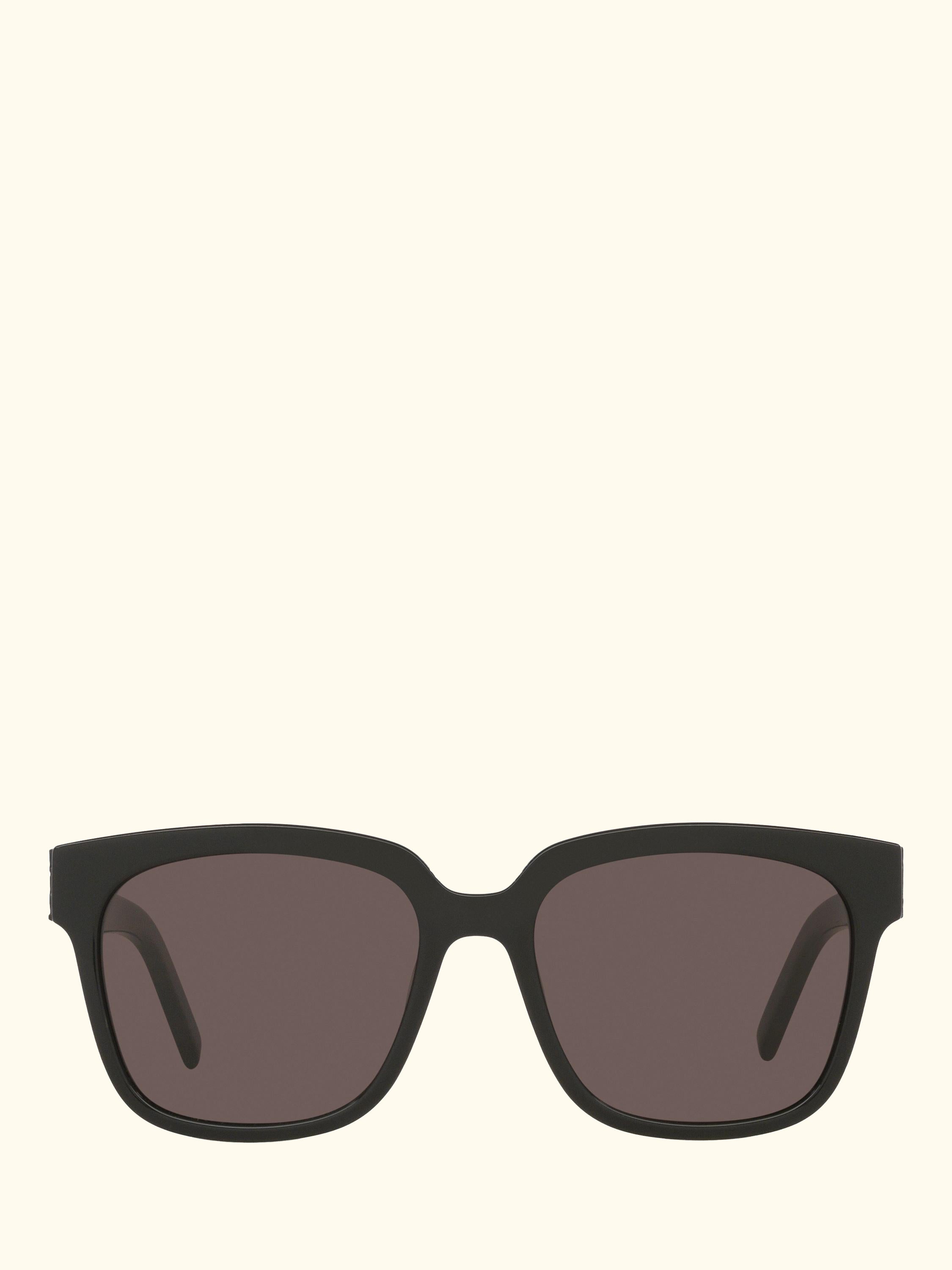YS000111 Women's Square Sunglasses, Black/Dark Pink
