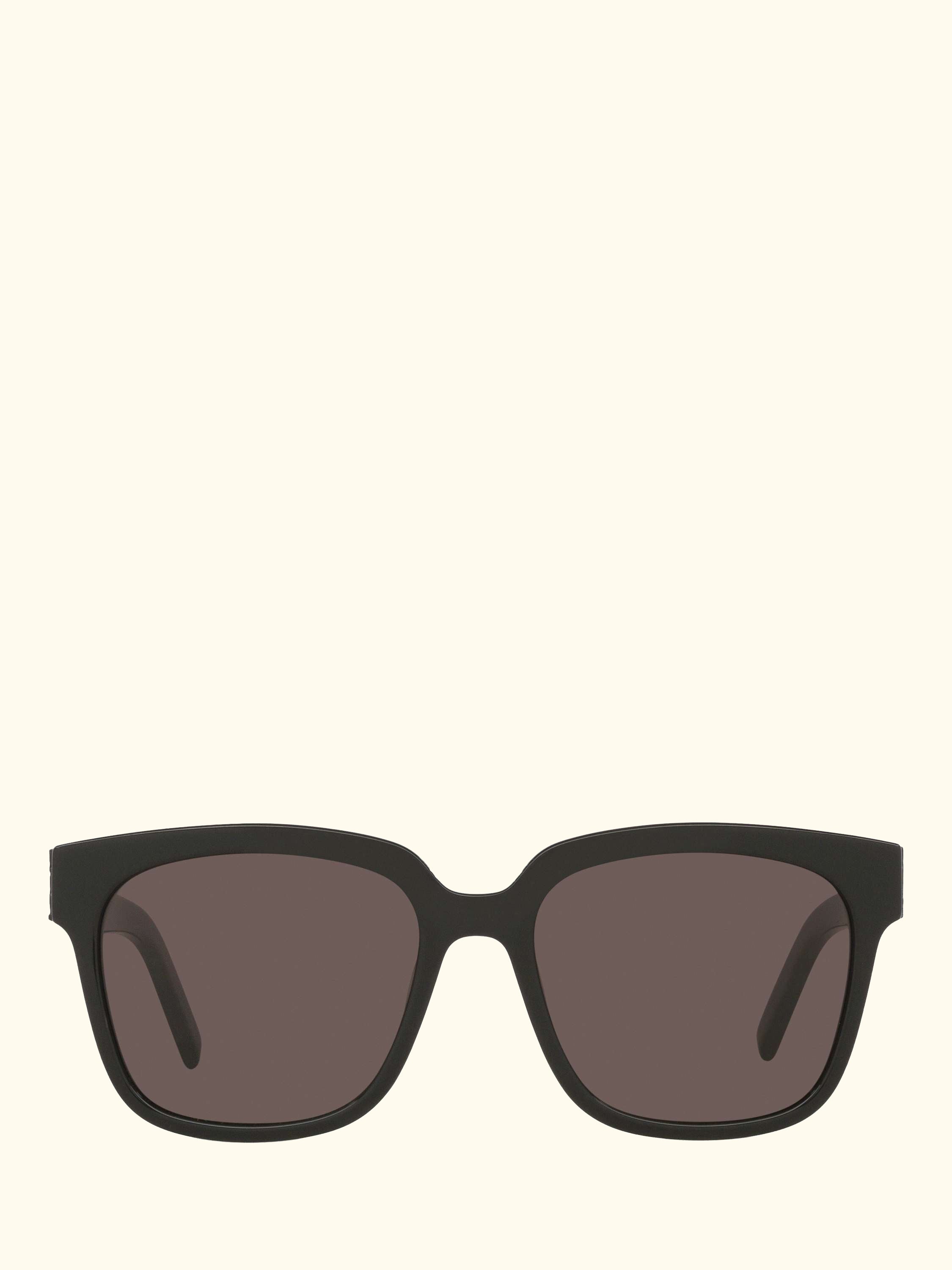 YS000111 Women's Square Sunglasses, Black/Dark Pink