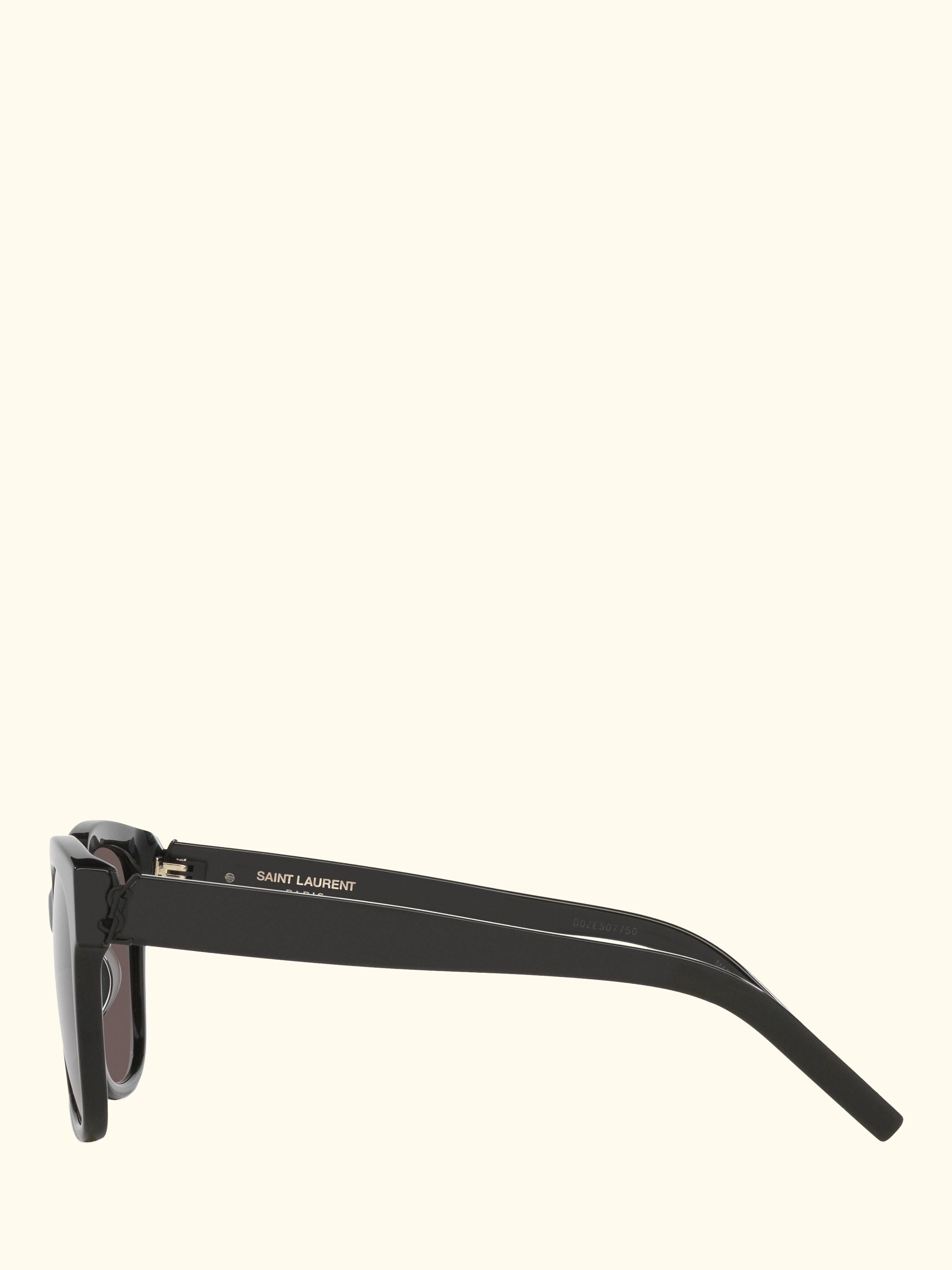 YS000111 Women's Square Sunglasses, Black/Dark Pink