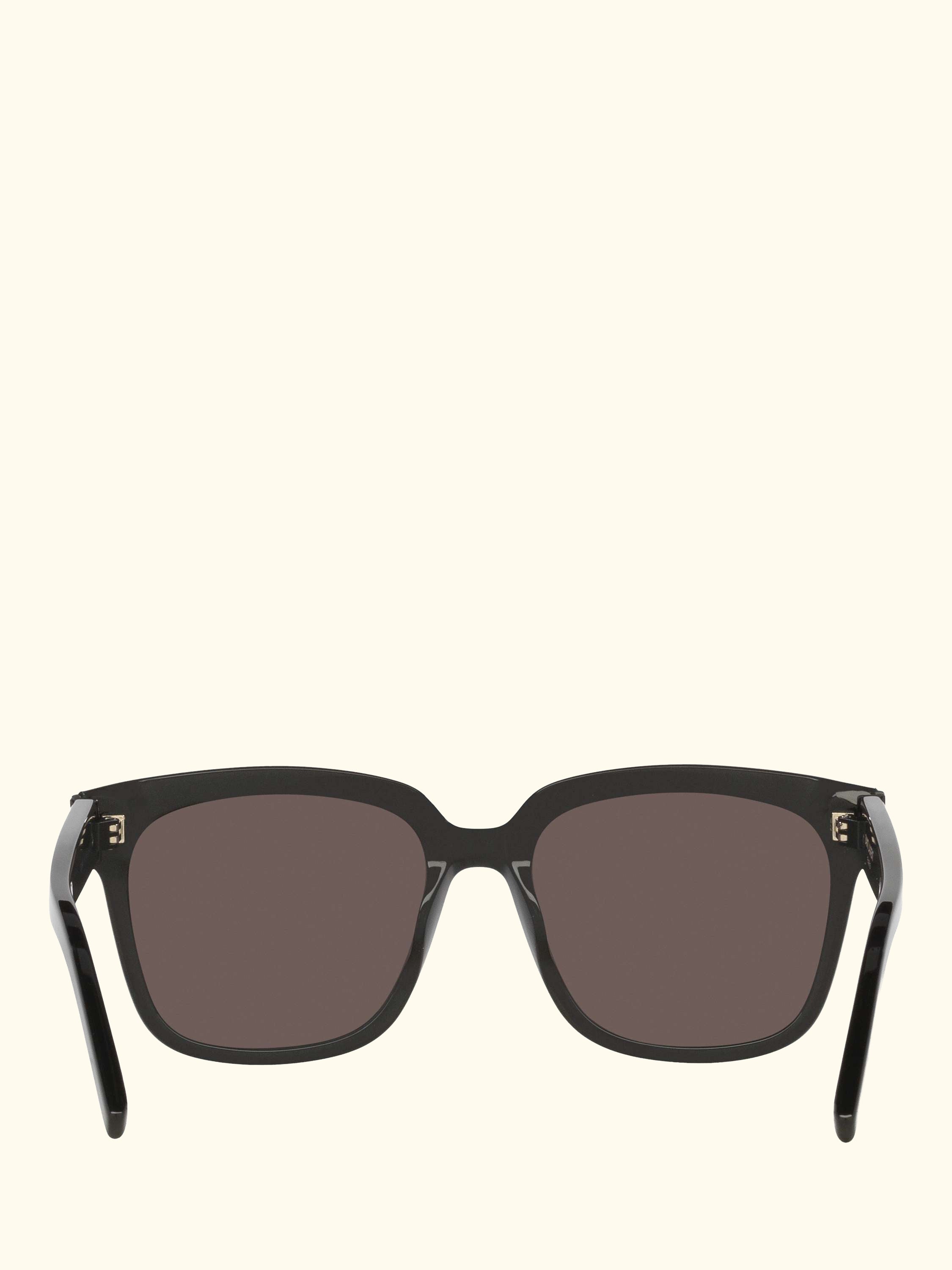 YS000111 Women's Square Sunglasses, Black/Dark Pink