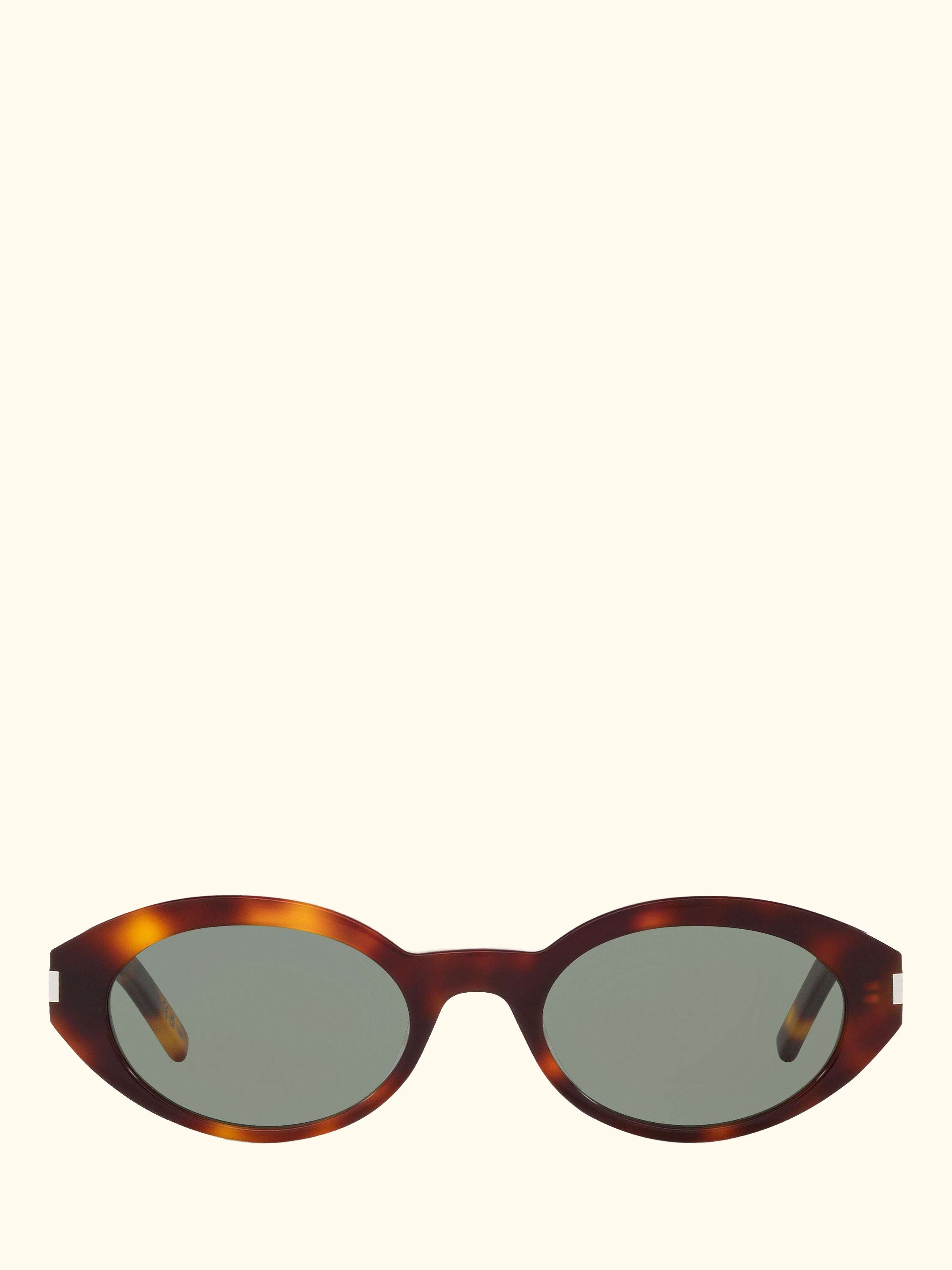 YS000433 Women's Oval Sunglasses, Tortoise/Green