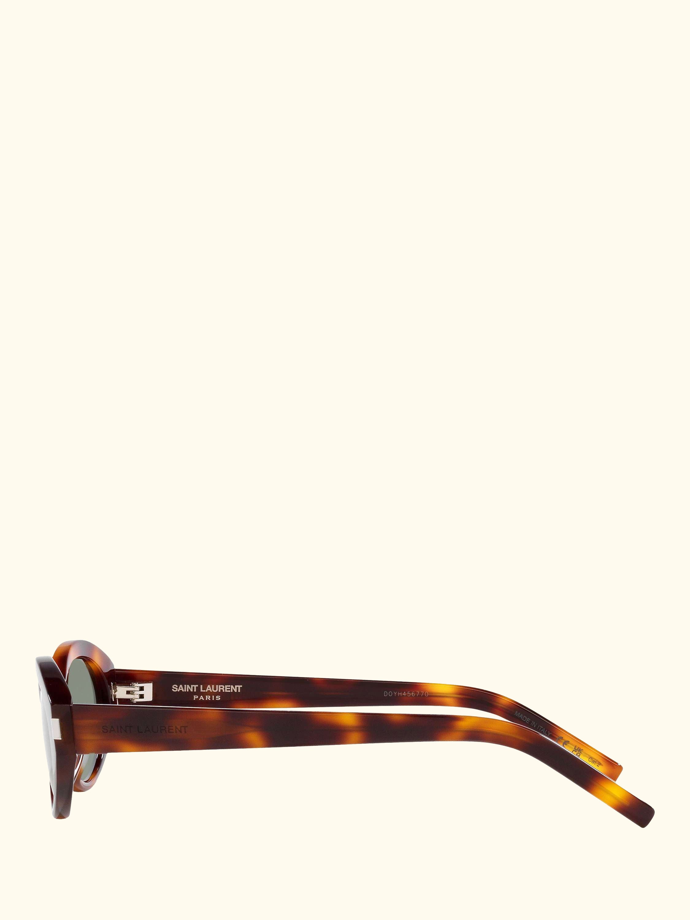 YS000433 Women's Oval Sunglasses, Tortoise/Green