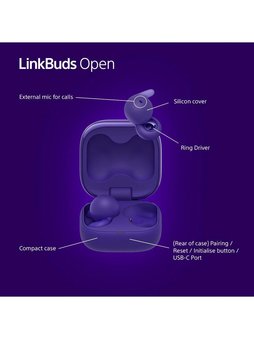 WF-L910 LinkBuds Open True Wireless Bluetooth In-Ear Headphones with Open Ring Design & Mic/Remote