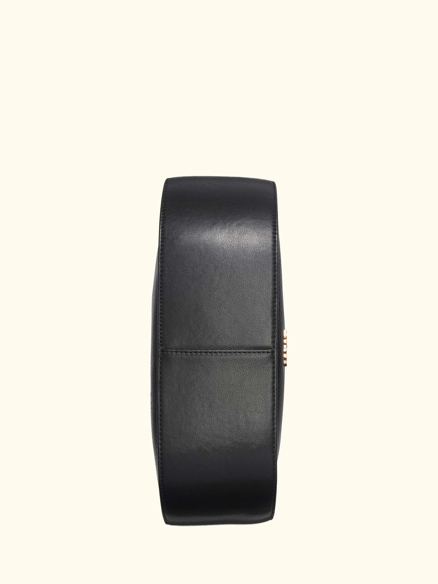 Abby Hobo Leather Cross Body Bag, Black