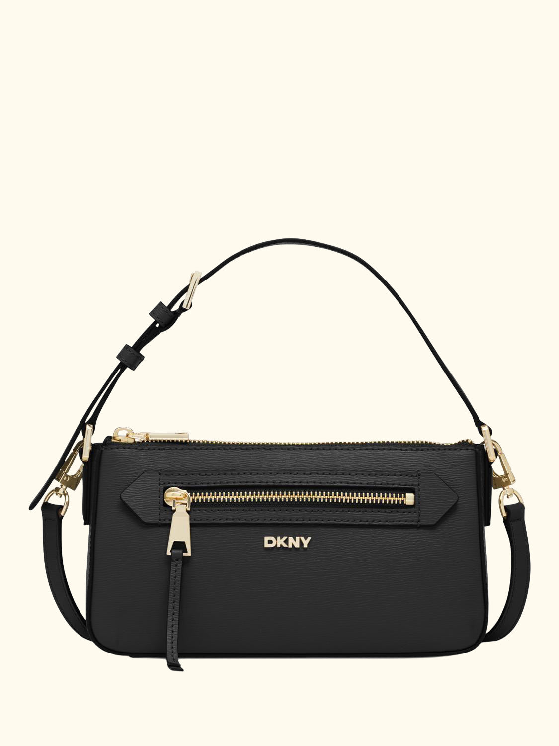 Bryant Avenue Leather Demi Cross Body Bag, Black
