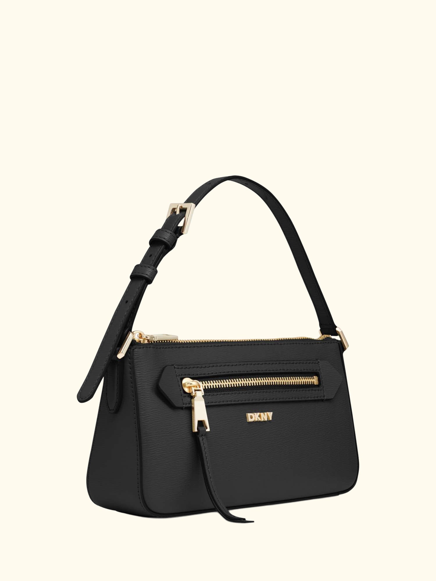 Bryant Avenue Leather Demi Cross Body Bag, Black