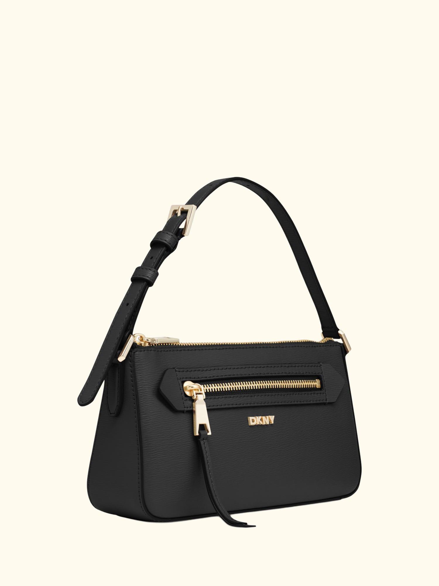 Bryant Avenue Leather Demi Cross Body Bag, Black