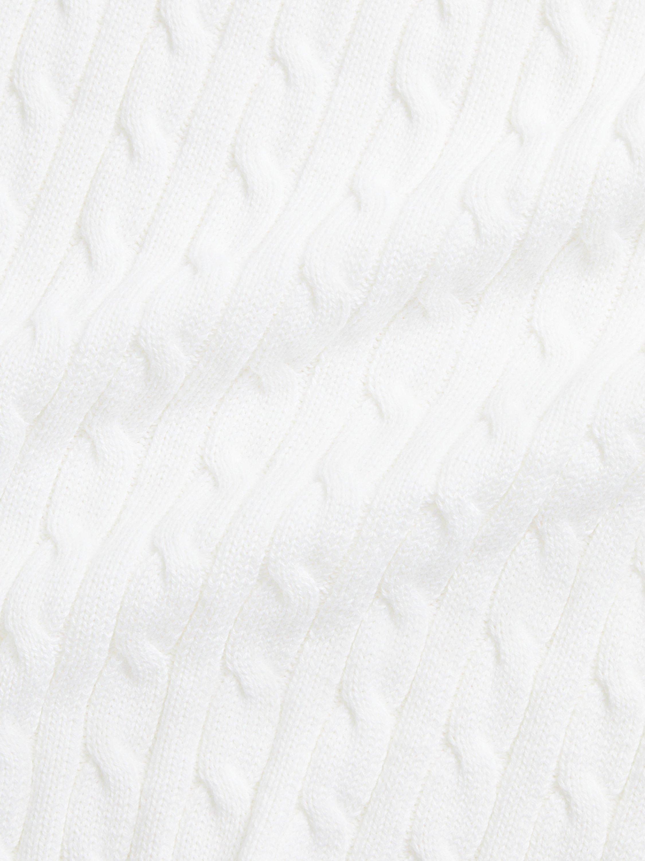 Polo Ralph Lauren Baby Cotton Cable Blanket, White