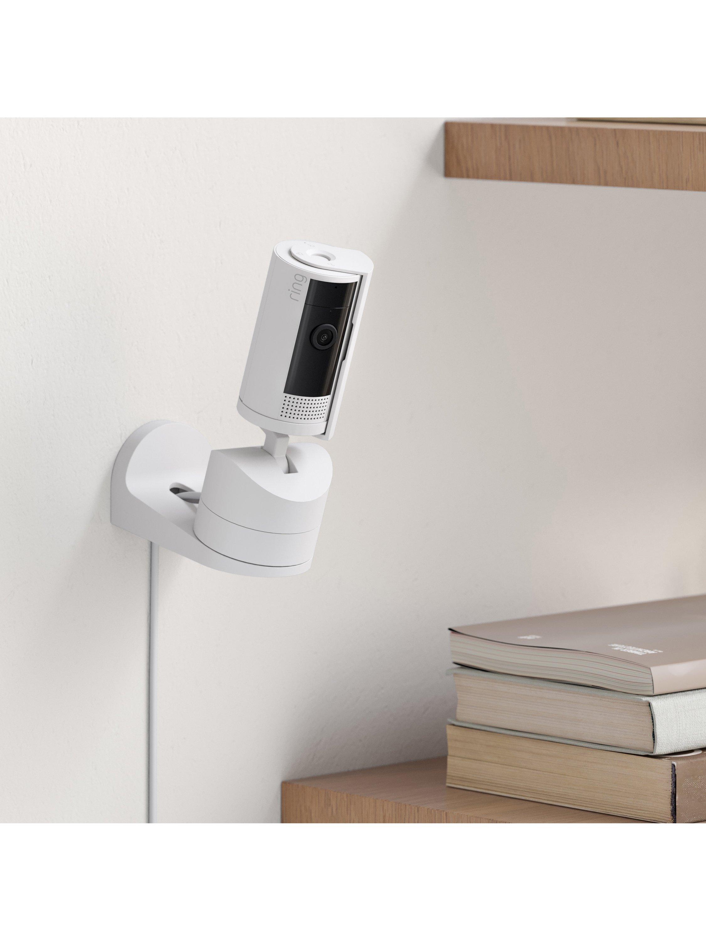 Pan-Tilt Indoor Cam Smart Security Camera with Built in Wi-Fi, White