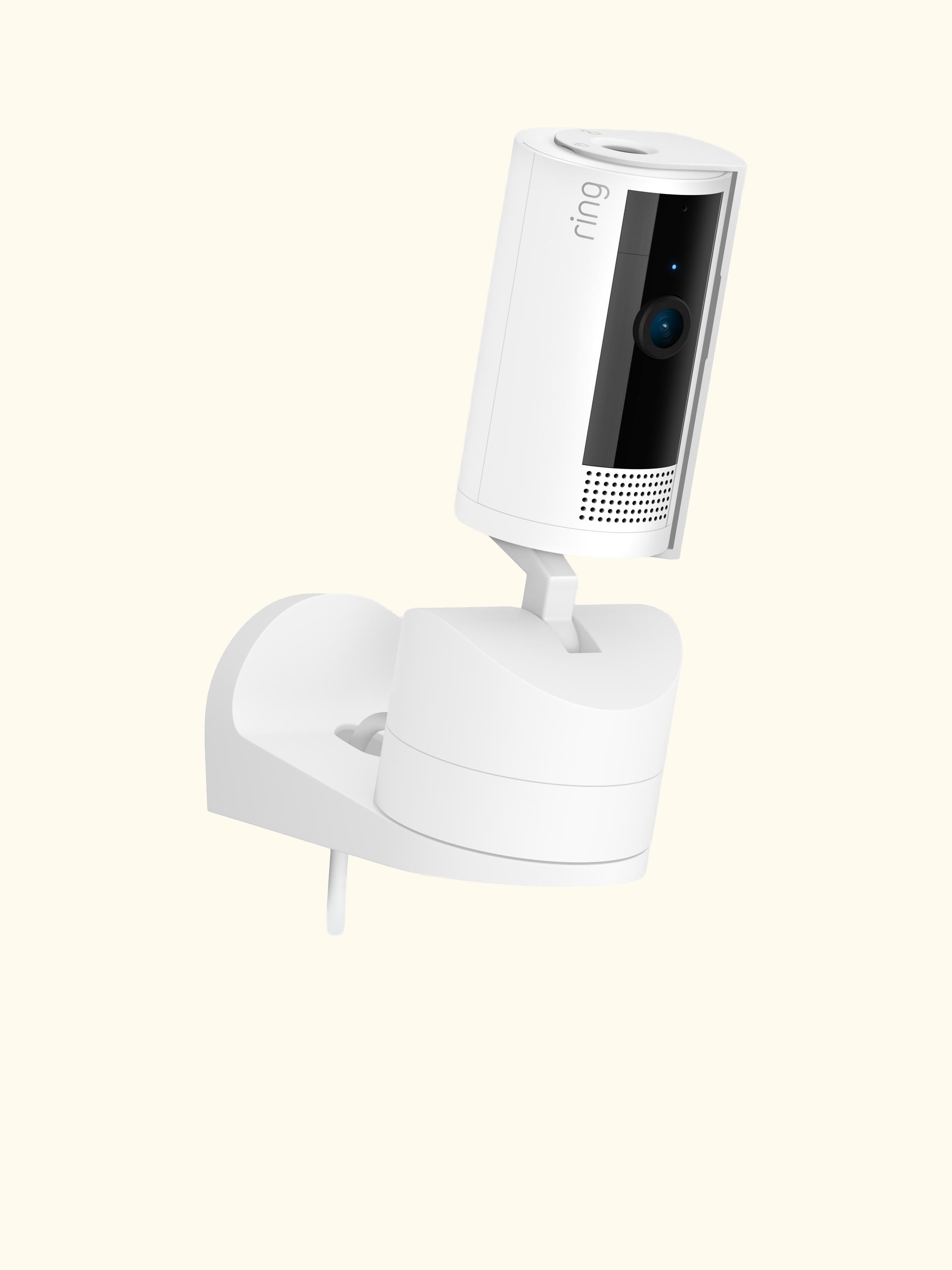 Pan-Tilt Indoor Cam Smart Security Camera with Built in Wi-Fi, White