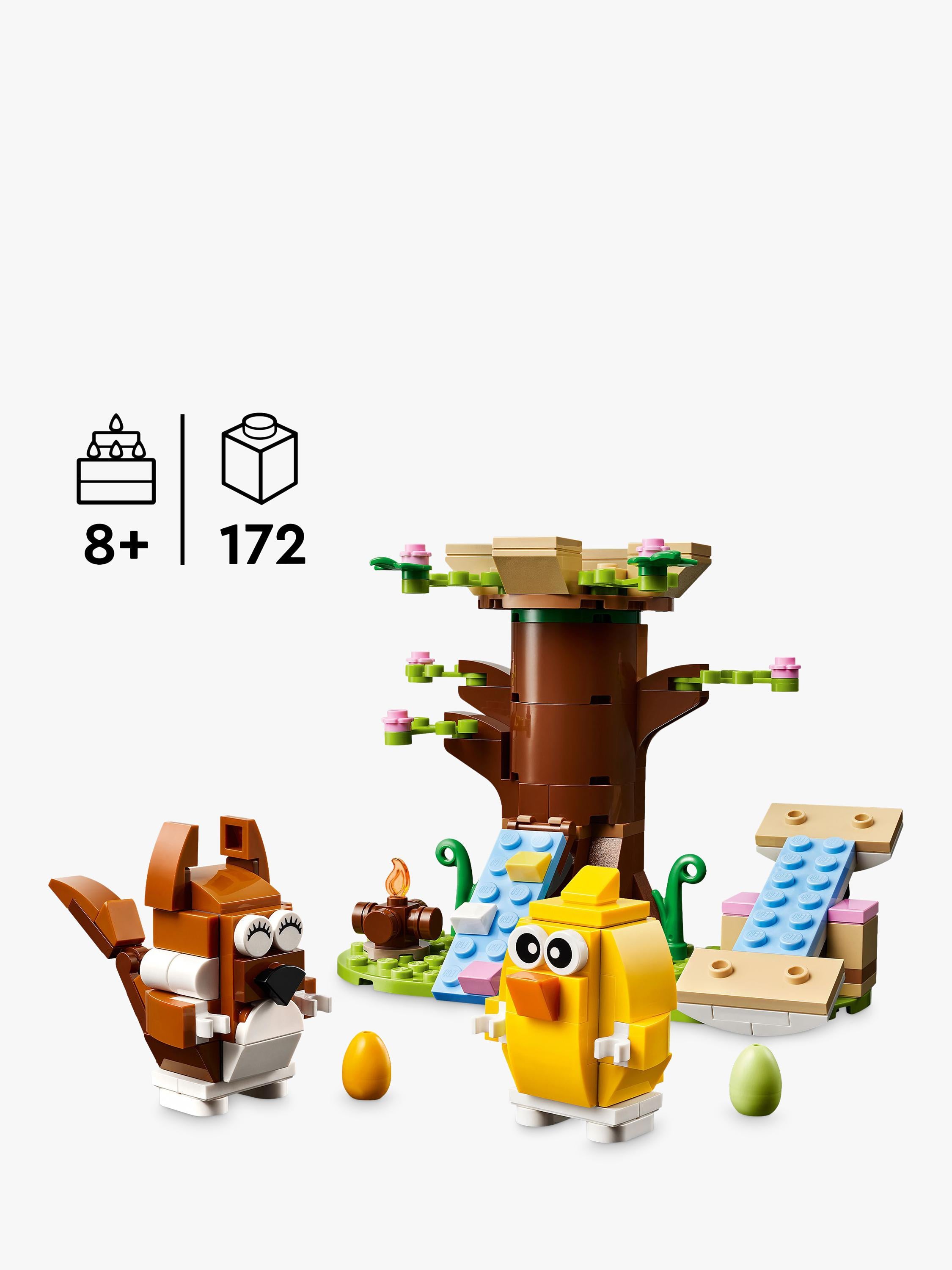Spring Animal Playground Set with Toy Tree-House 40709