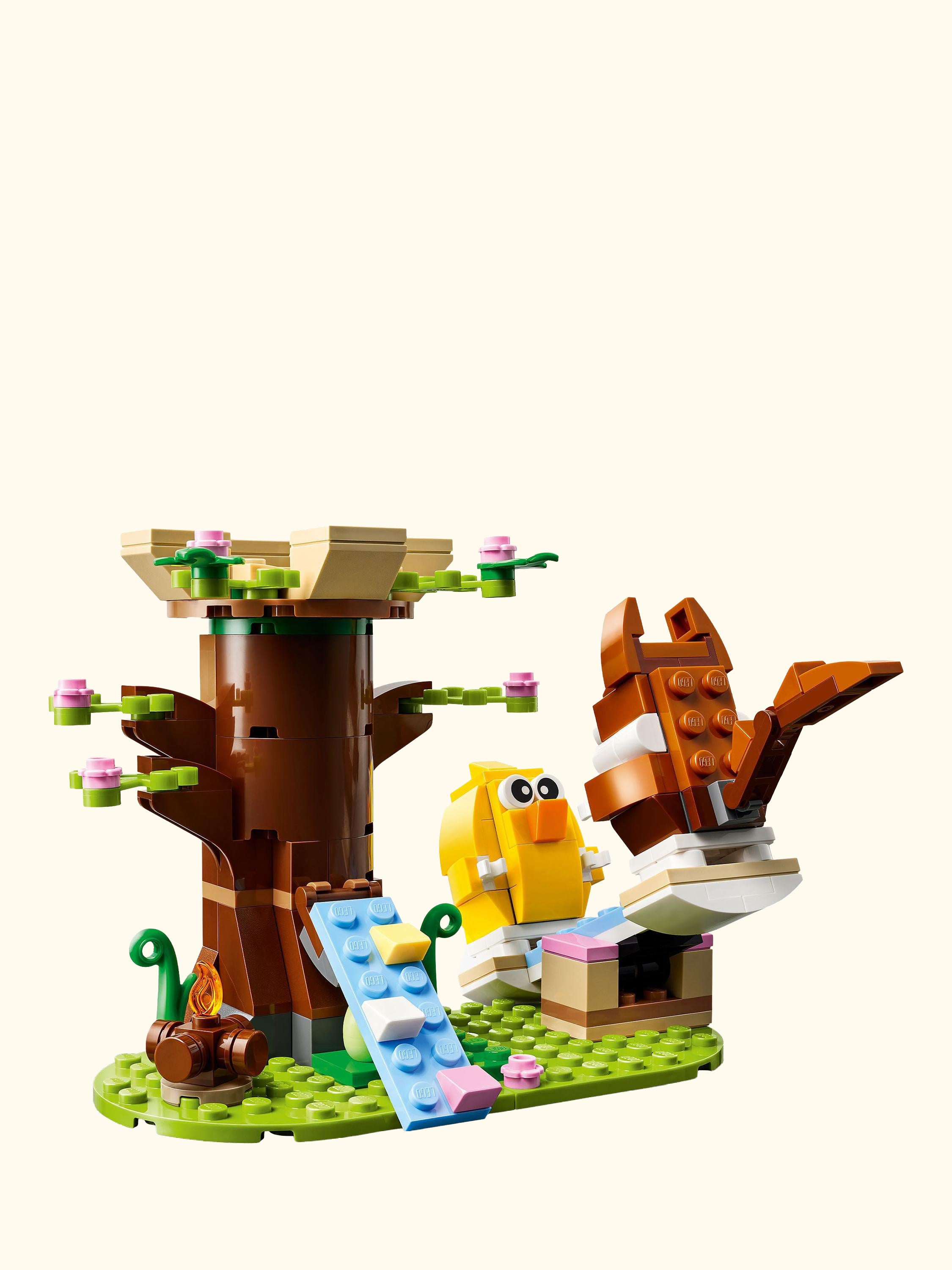 Spring Animal Playground Set with Toy Tree-House 40709