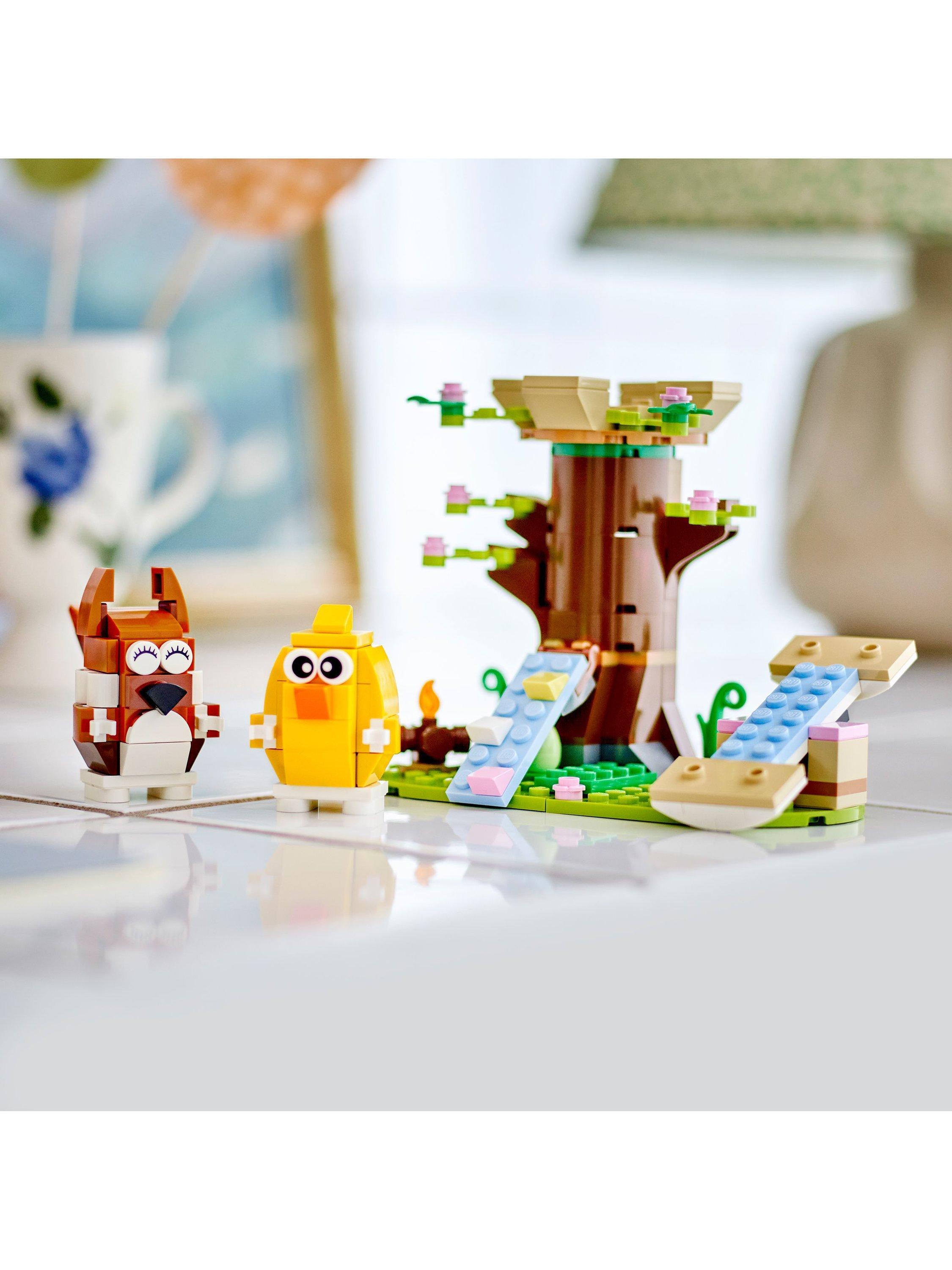 Spring Animal Playground Set with Toy Tree-House 40709