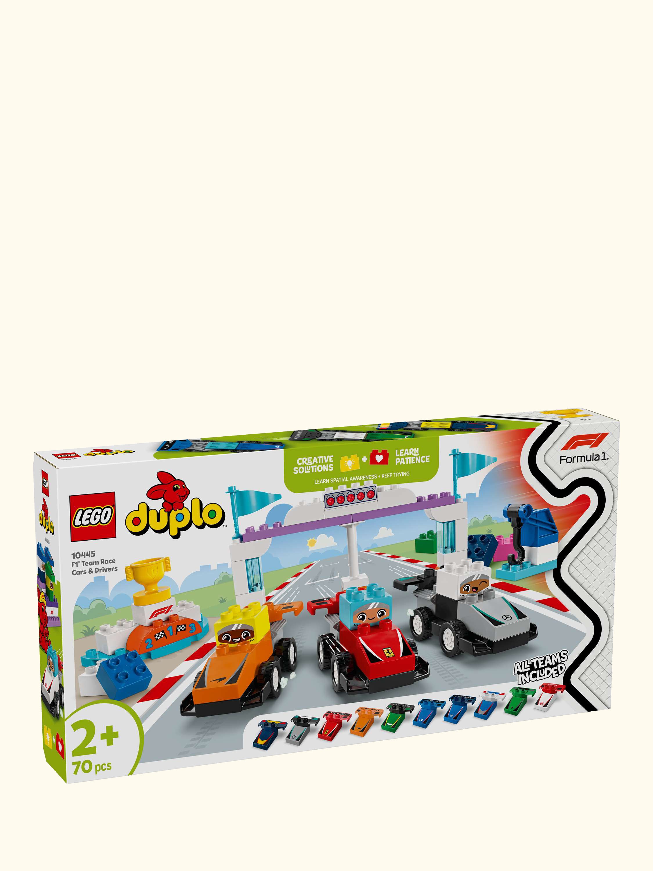 DUPLO F1 Team Race Cars & Drivers Role Play Toy 10445