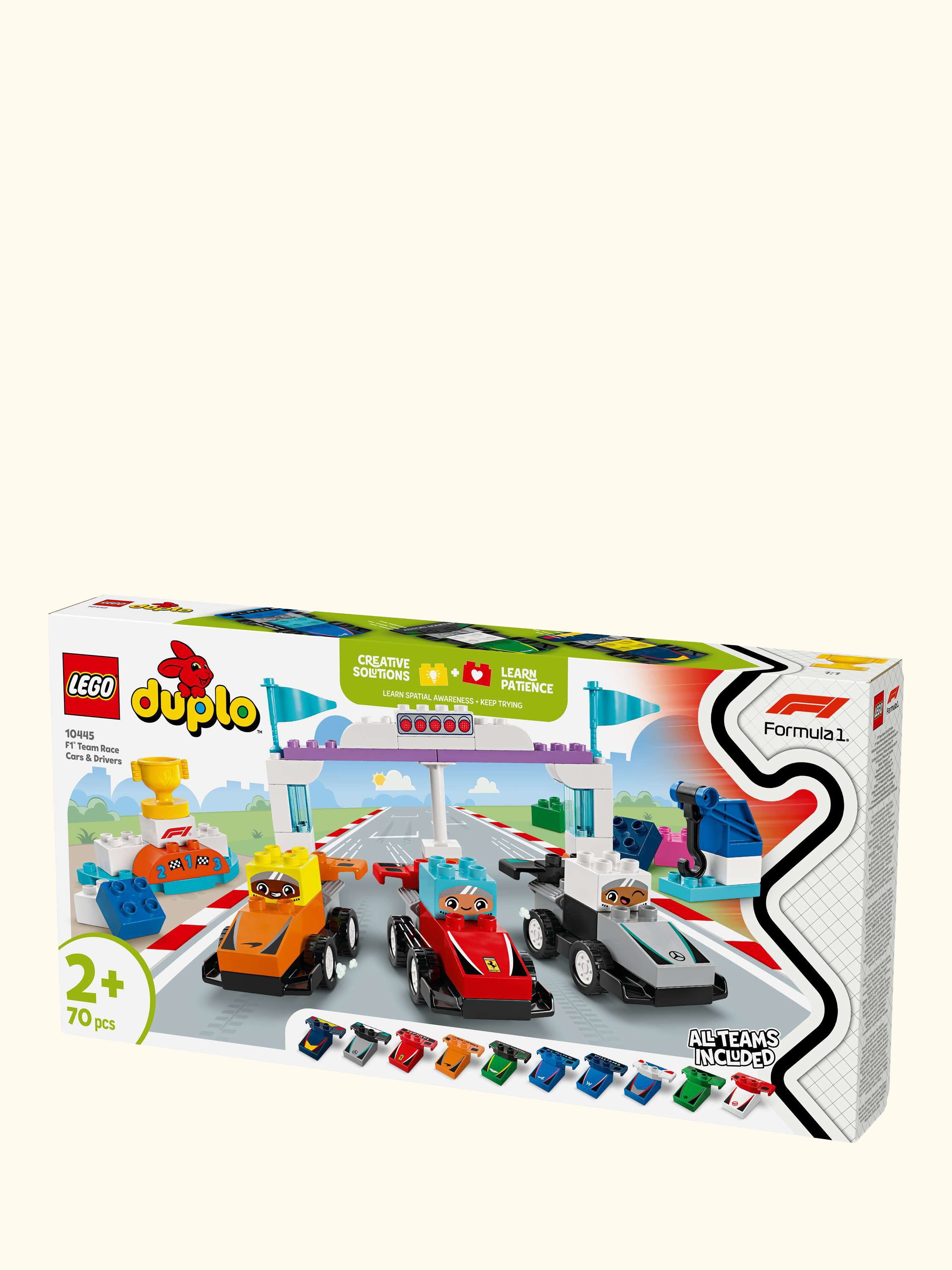 DUPLO F1 Team Race Cars & Drivers Role Play Toy 10445