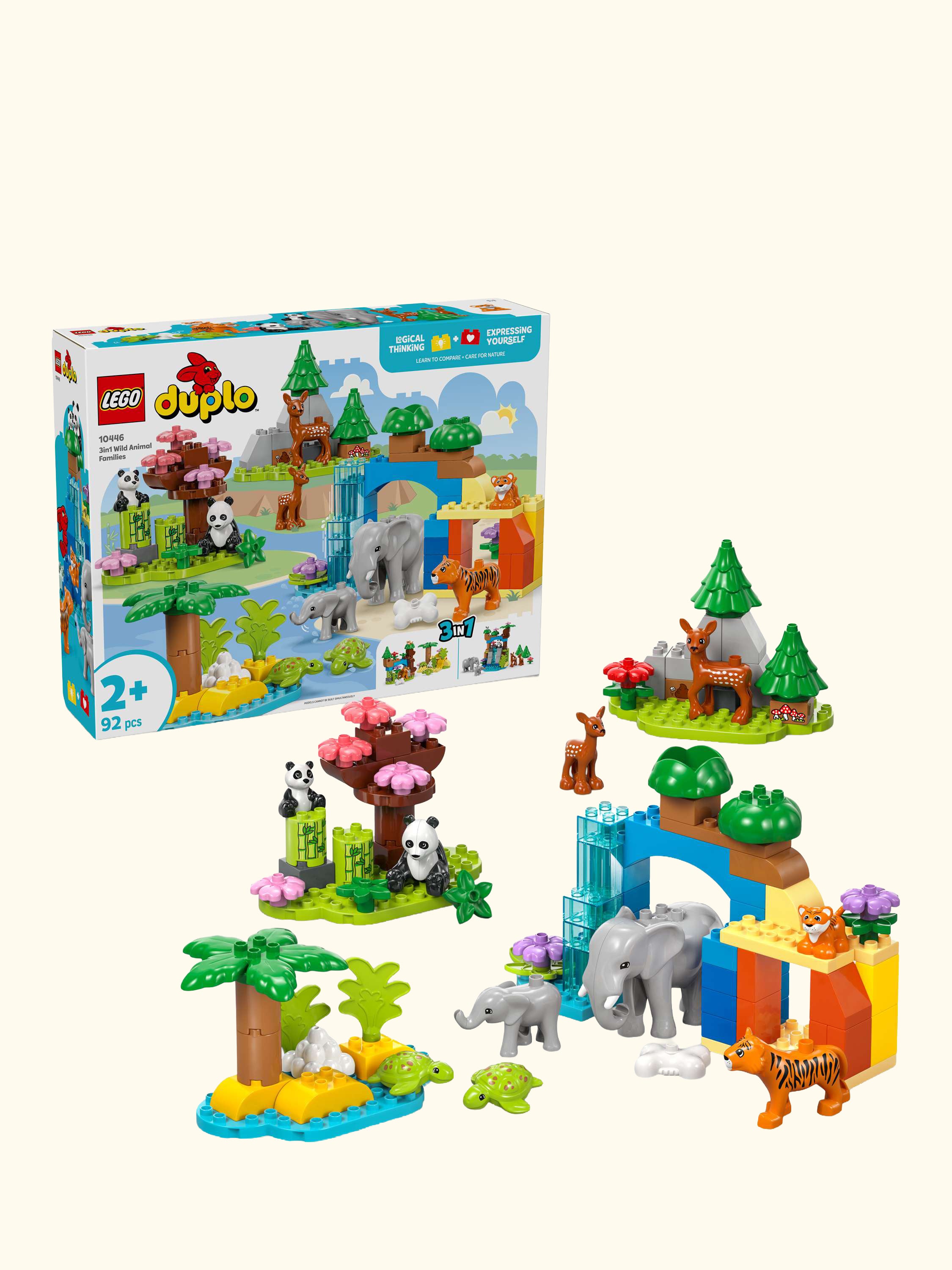 DUPLO 3in1 Wild Animal Families Learning Toy Set 10446