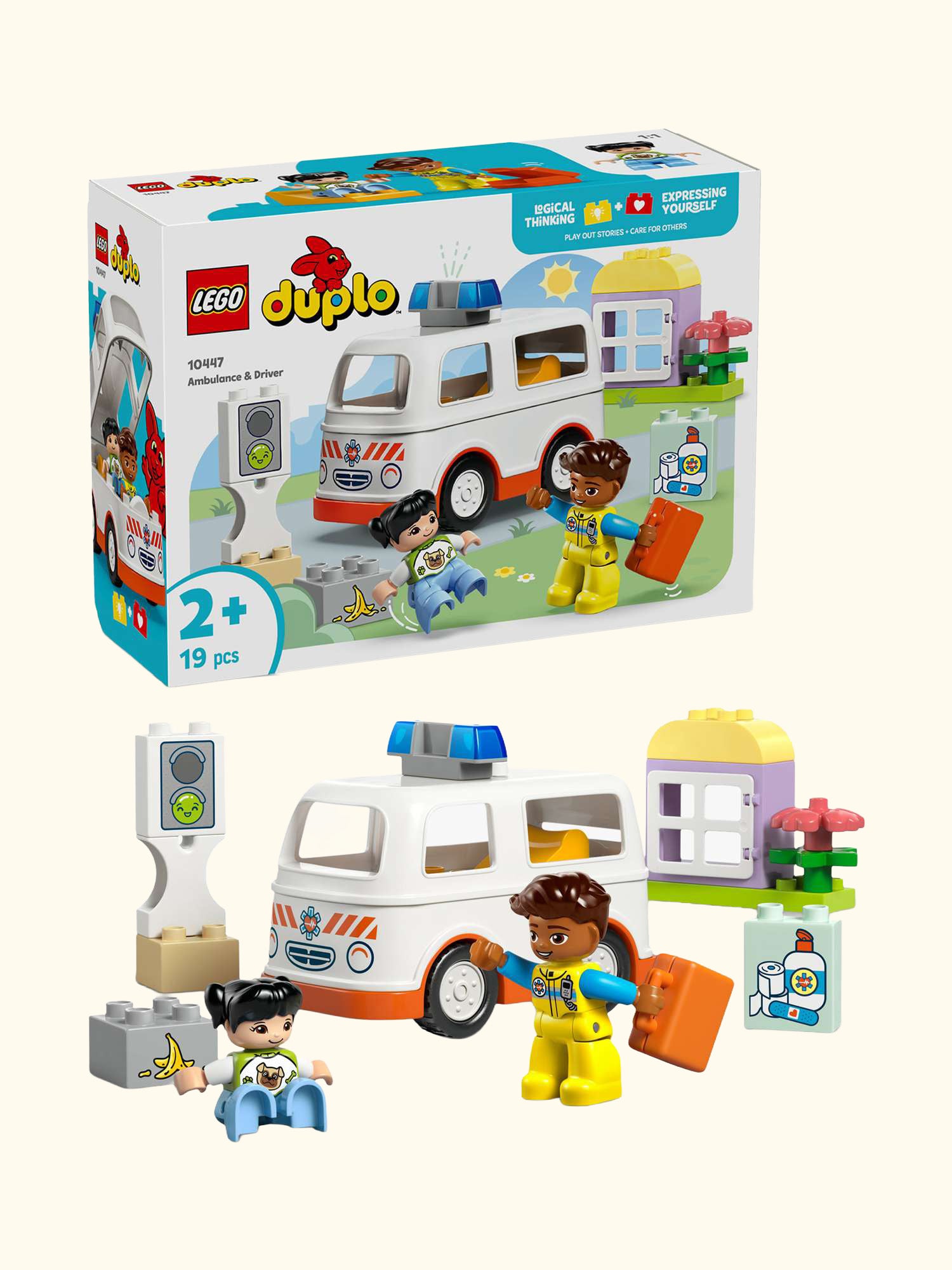 DUPLO Ambulance & Driver, Toddler Learning Toys 10447
