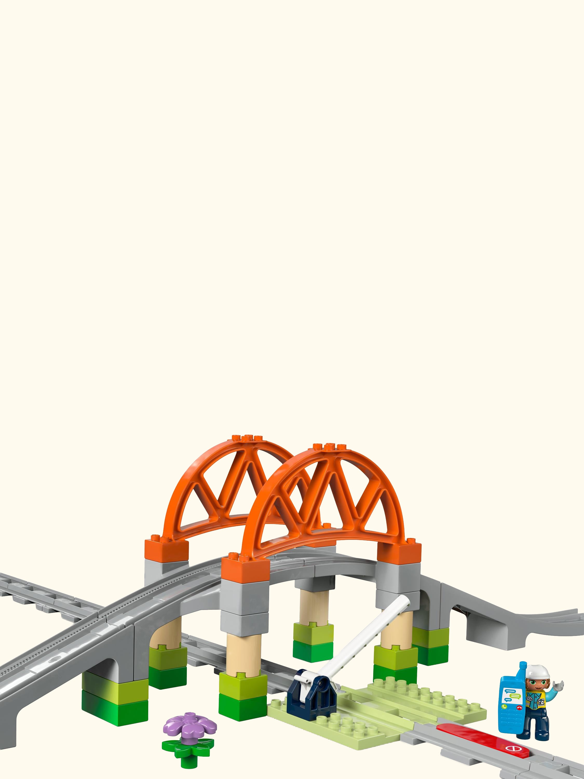 DUPLO Train Bridge and Tracks Expansion Set Toy 10426