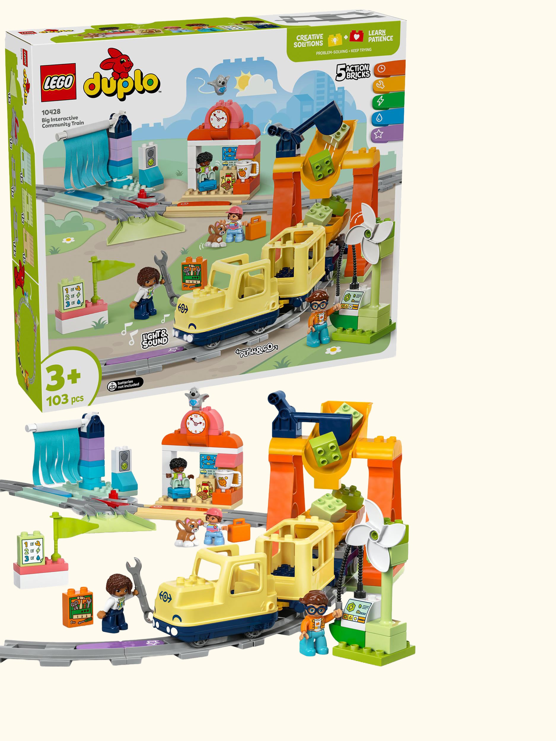 DUPLO Big Interactive Community Toy Train Set 10428