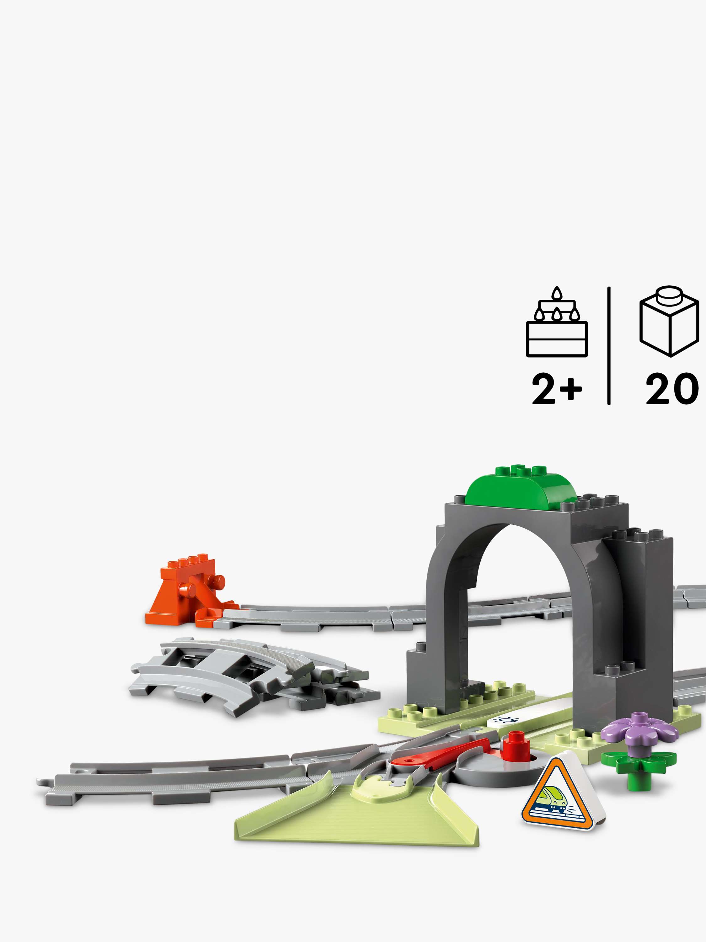 DUPLO Train Tunnel and Tracks Expansion Set Toy 10425