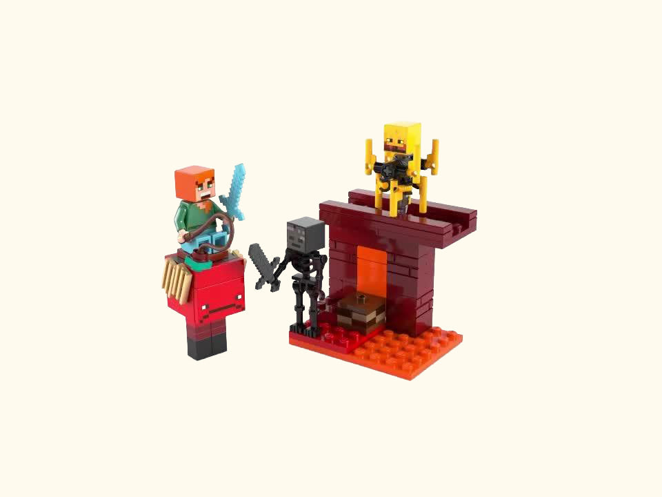 Minecraft The Nether Lava Battle Building Toy 21266