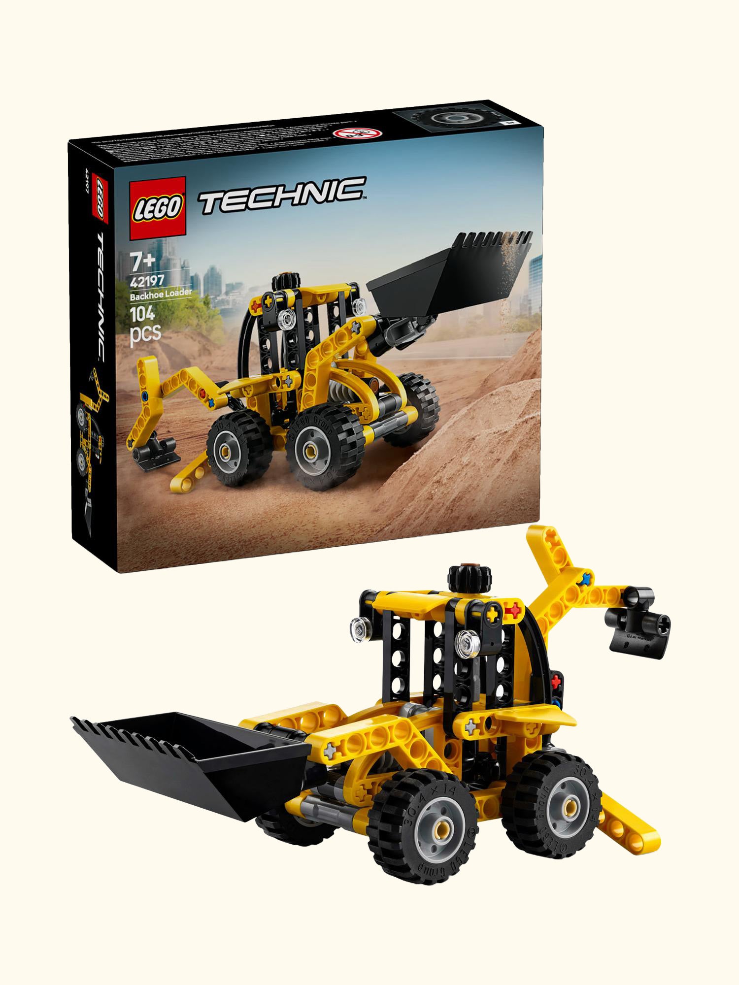 Technic Backhoe Loader Construction Vehicle Toy 42197