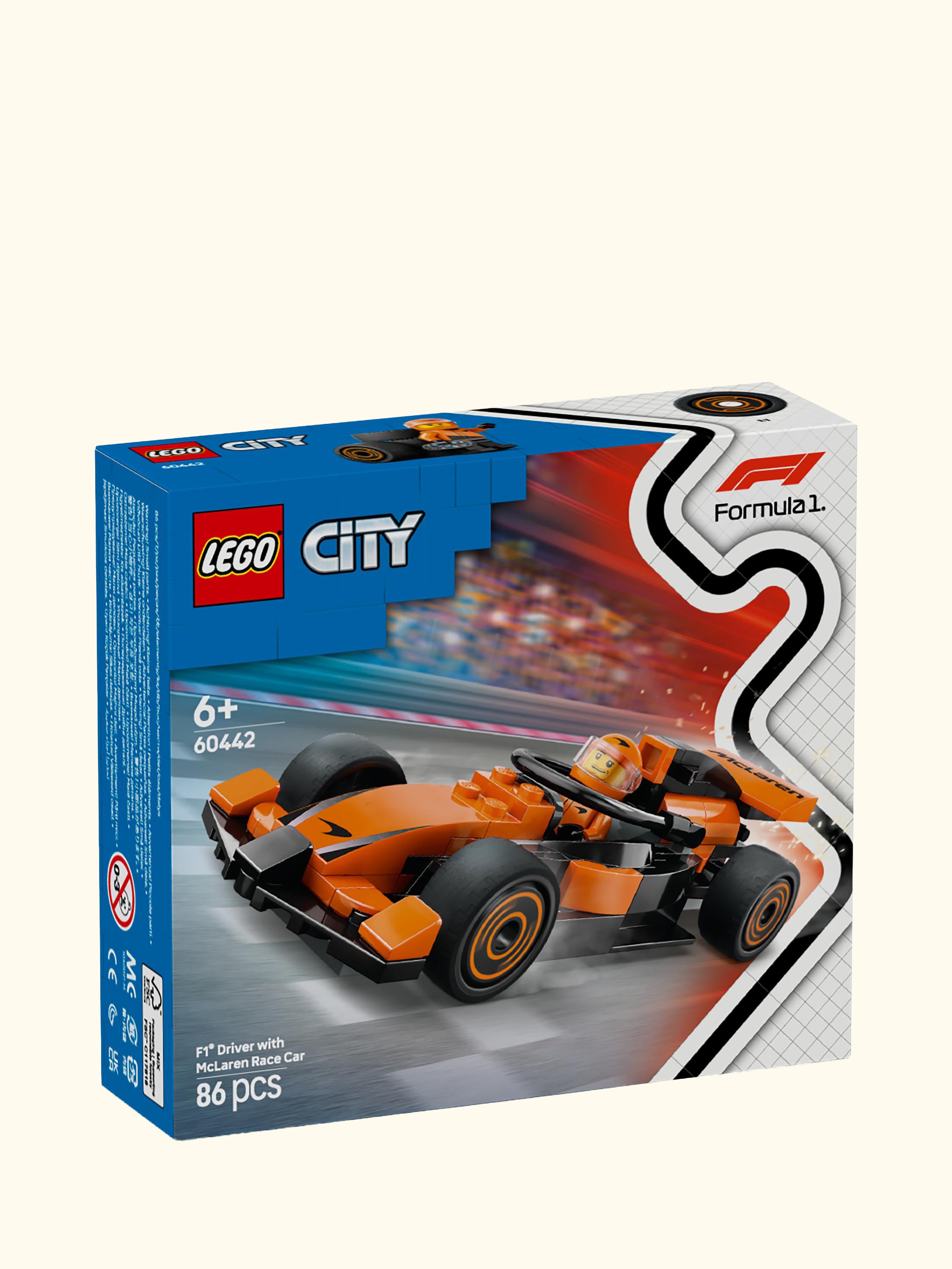 City F1 Driver with McLaren Race Car Toy Playset 60442