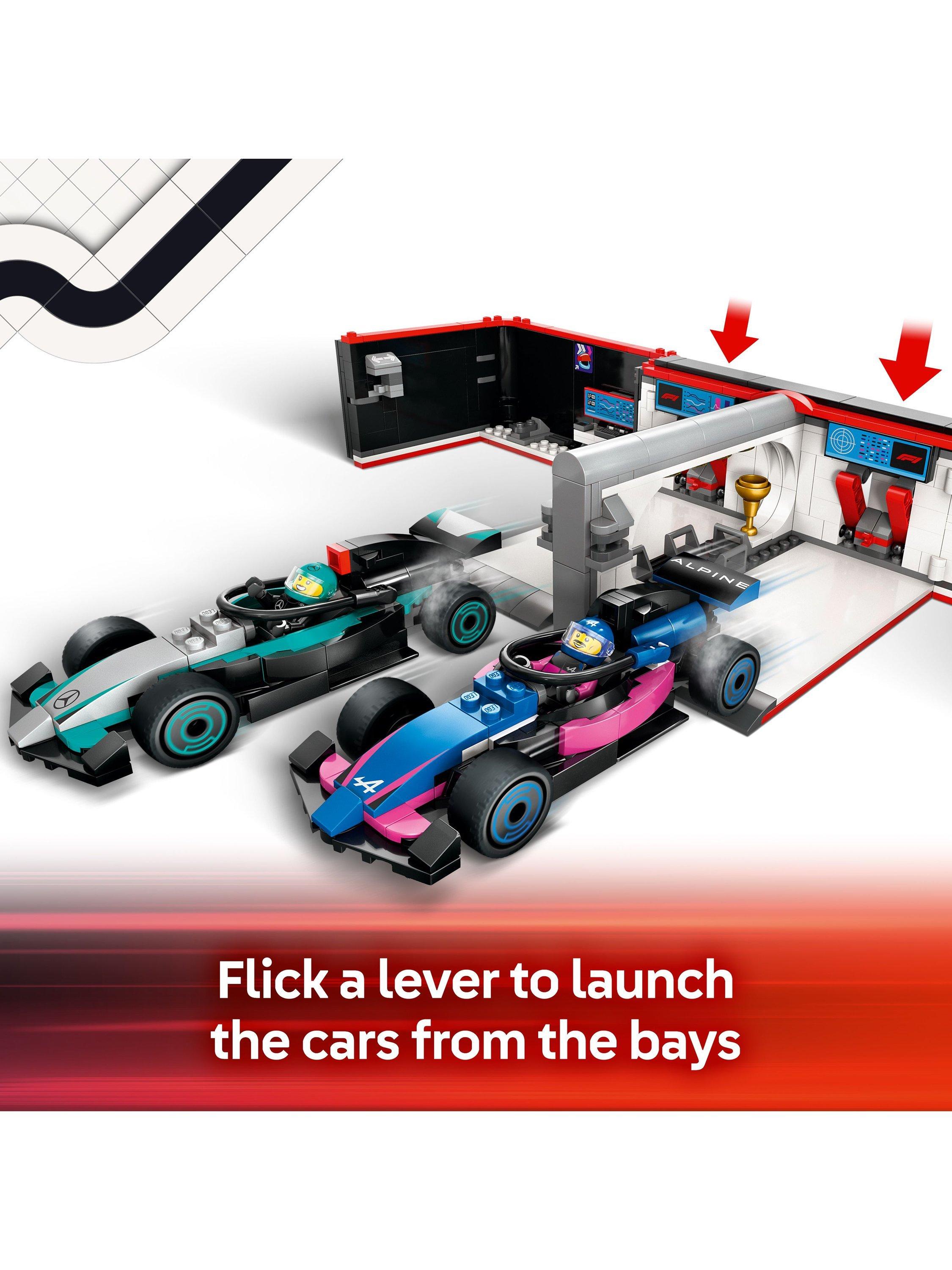 City F1 Garage & Mercedes-AMG & Alpine Cars Set 60444