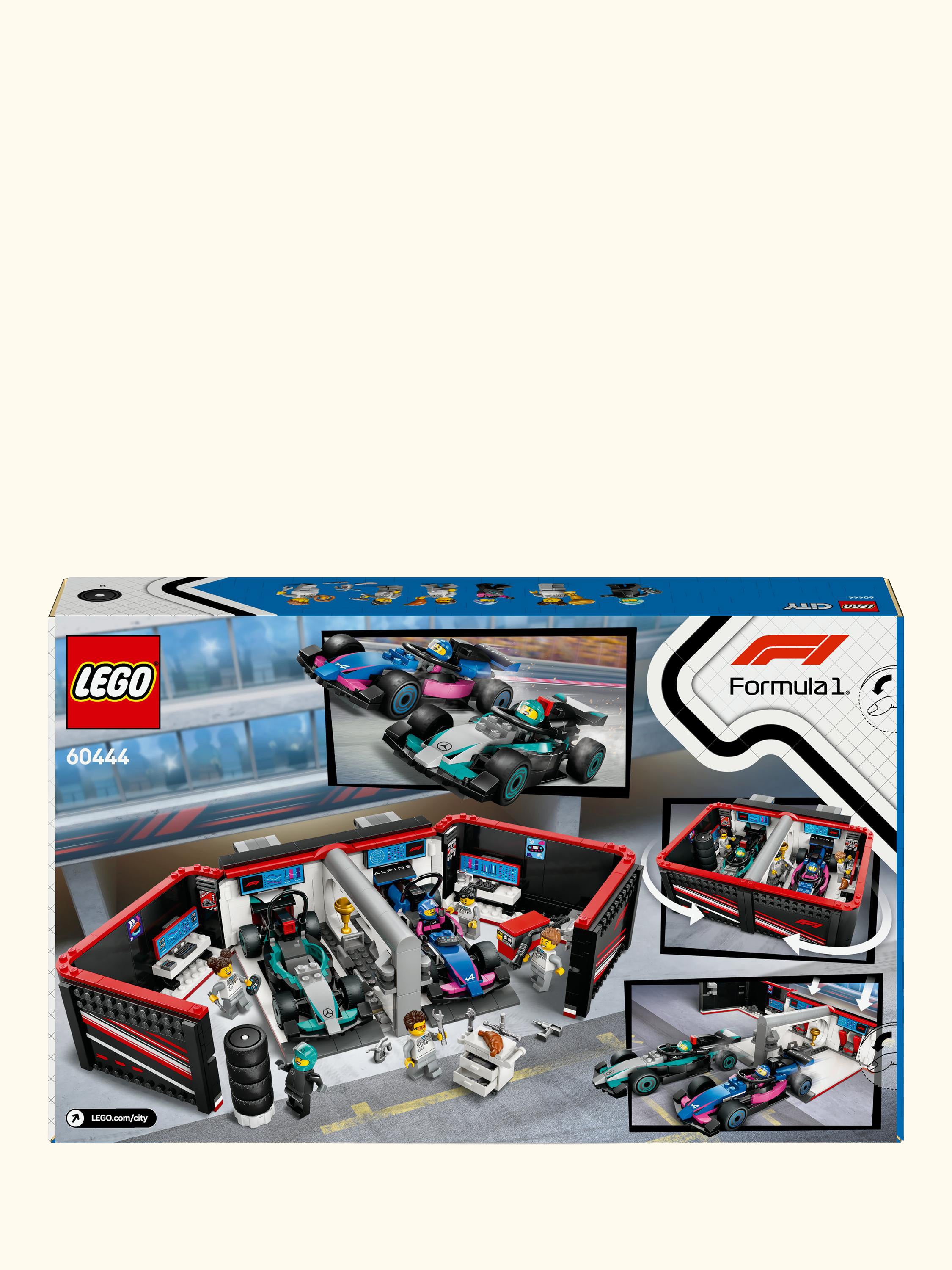 City F1 Garage & Mercedes-AMG & Alpine Cars Set 60444