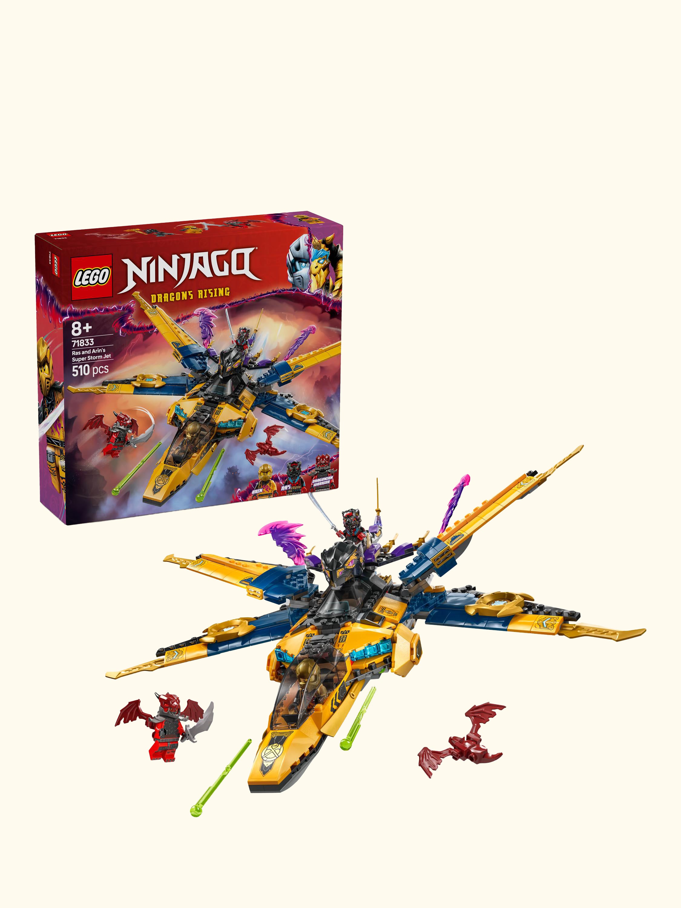 NINJAGO Ras and Arin’s Super Storm Jet Ninja Toy 71833