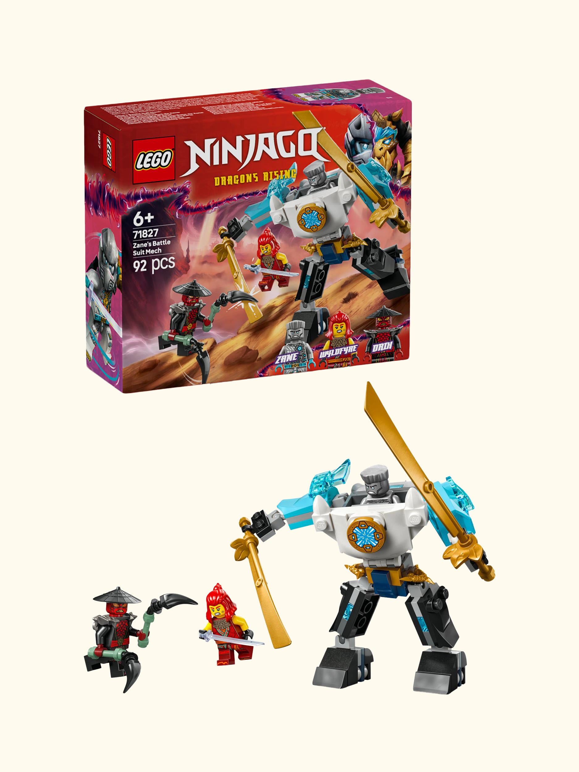 NINJAGO Zane’s Battle Suit Mech Ninja Toy Set 71827