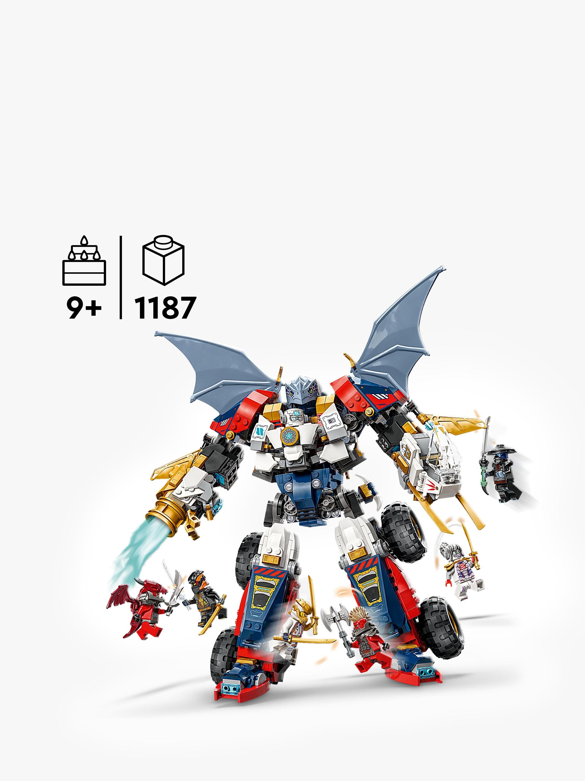 NINJAGO 71834 Dragons Rising Zane’s Ultra Combiner Mech Building Set