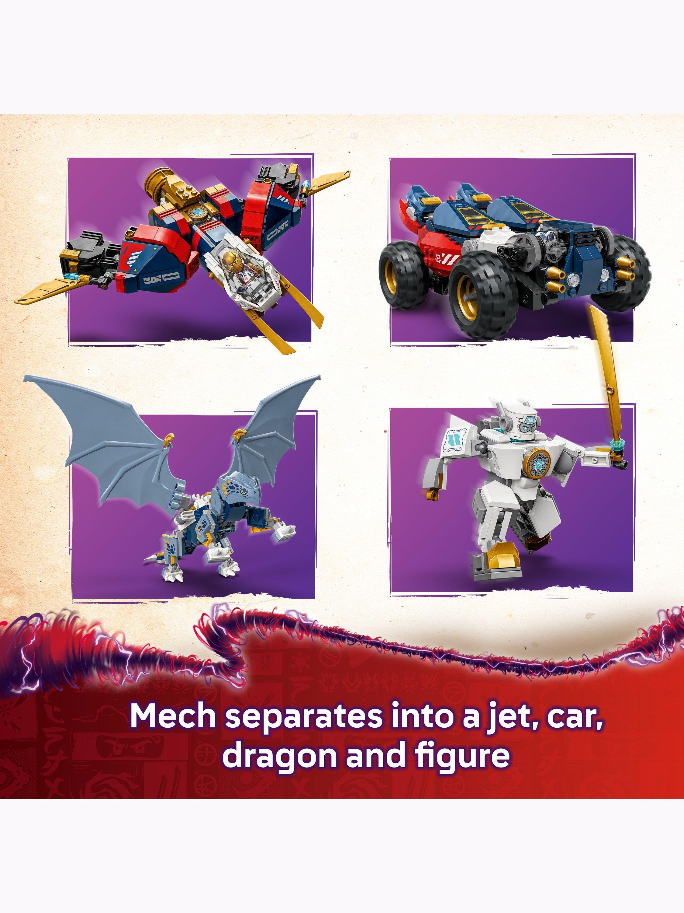 NINJAGO 71834 Dragons Rising Zane’s Ultra Combiner Mech Building Set